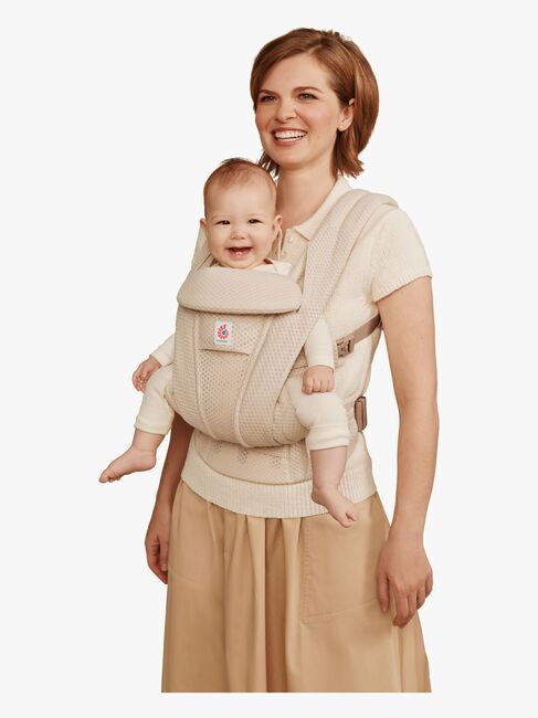 Ergobaby Omni Deluxe Babytrage Mesh, Natural Beige