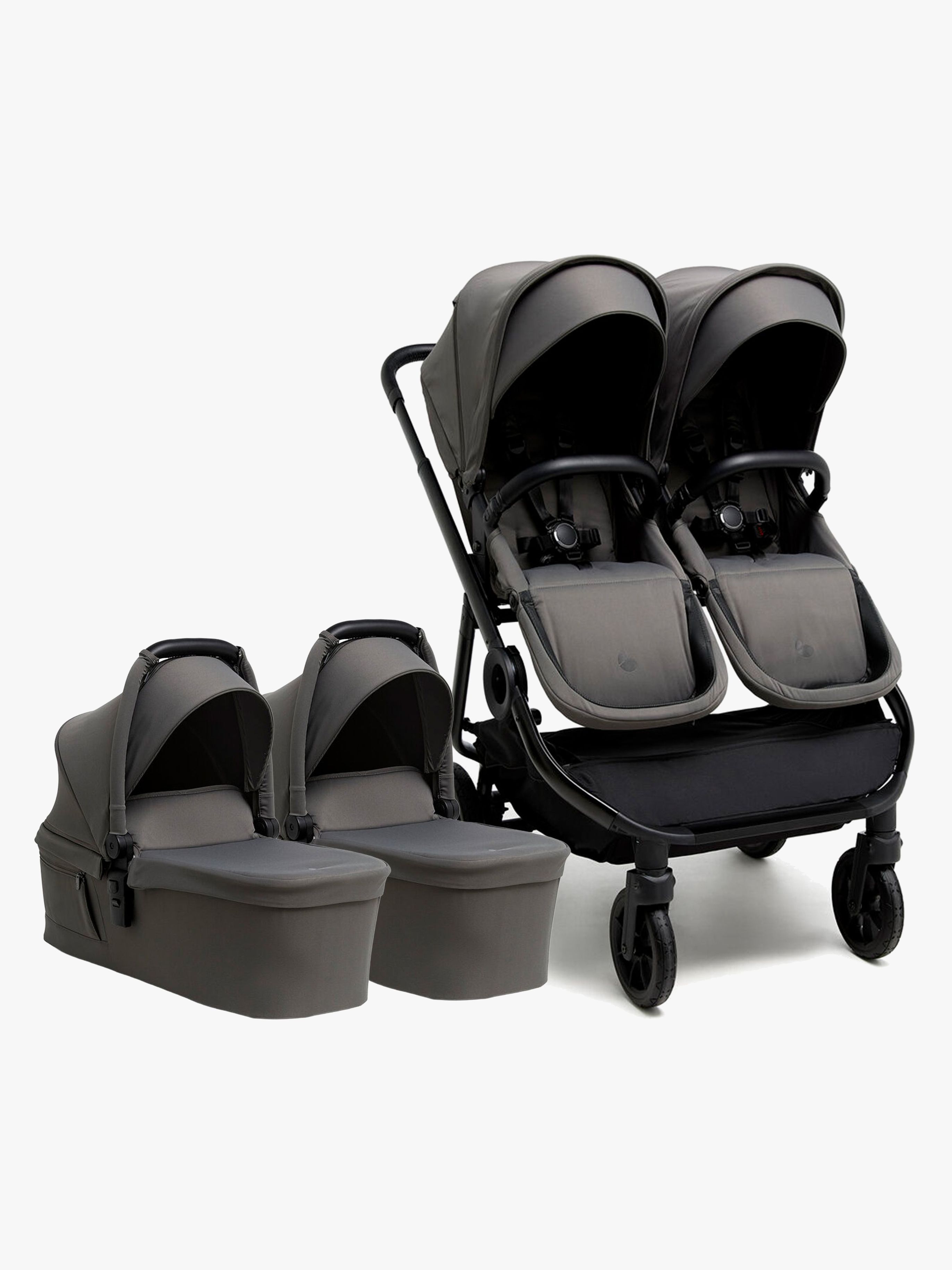 Beemoo Pro Twin 2 Zwillingswagen, Mocha Grey