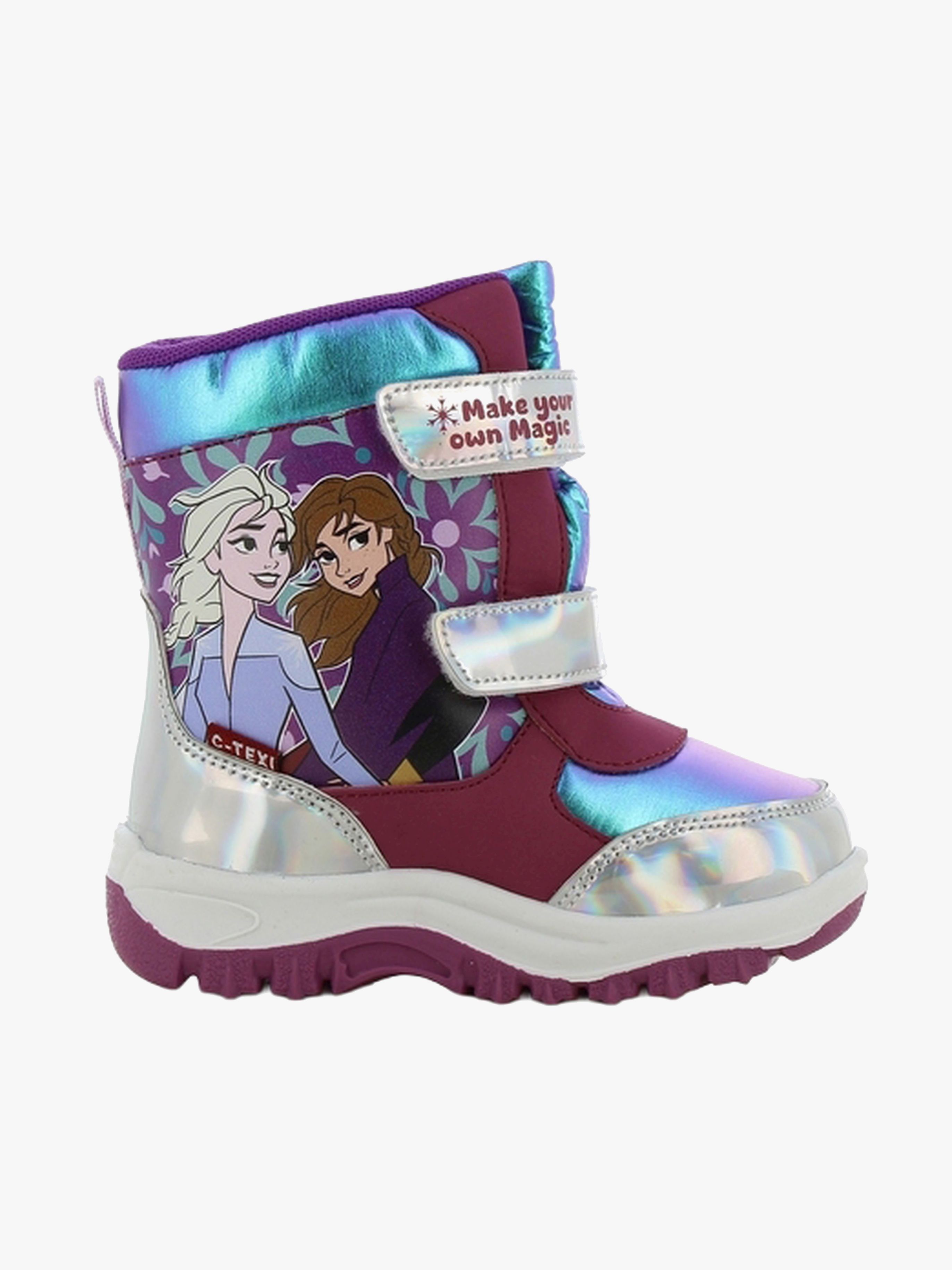 Disney Die Eiskönigin Winterstiefel, Silver/Dark Purple, 30