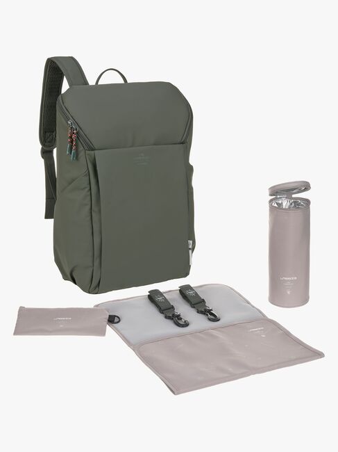Lässig Slender Wickeltasche Rucksack, Olive
