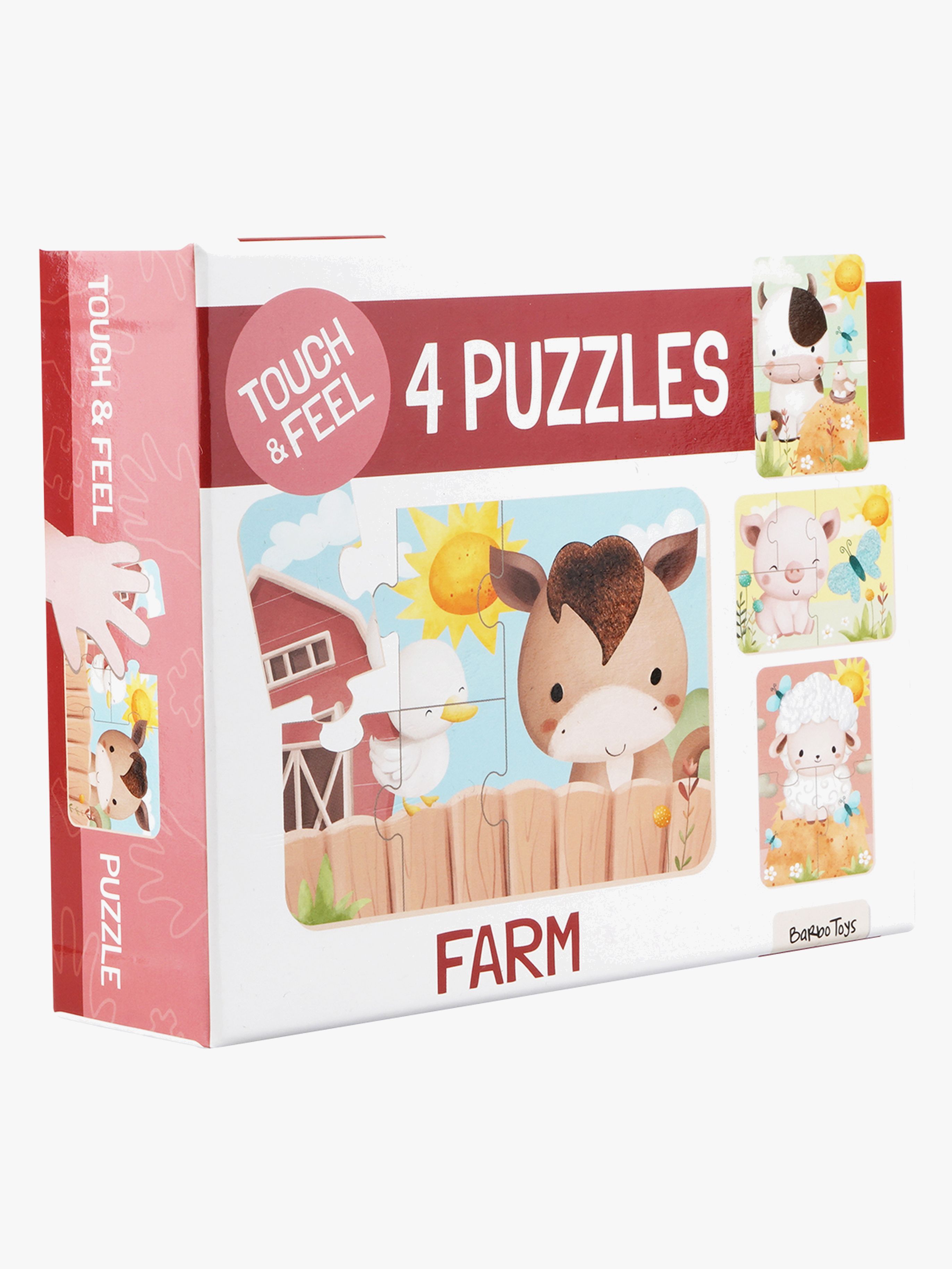 Touch & Feel Puzzle Bauernhof-Freunde 4-in-1