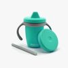 bblüv Becher Kleckerfrei 4-in-1, Aqua/Grey