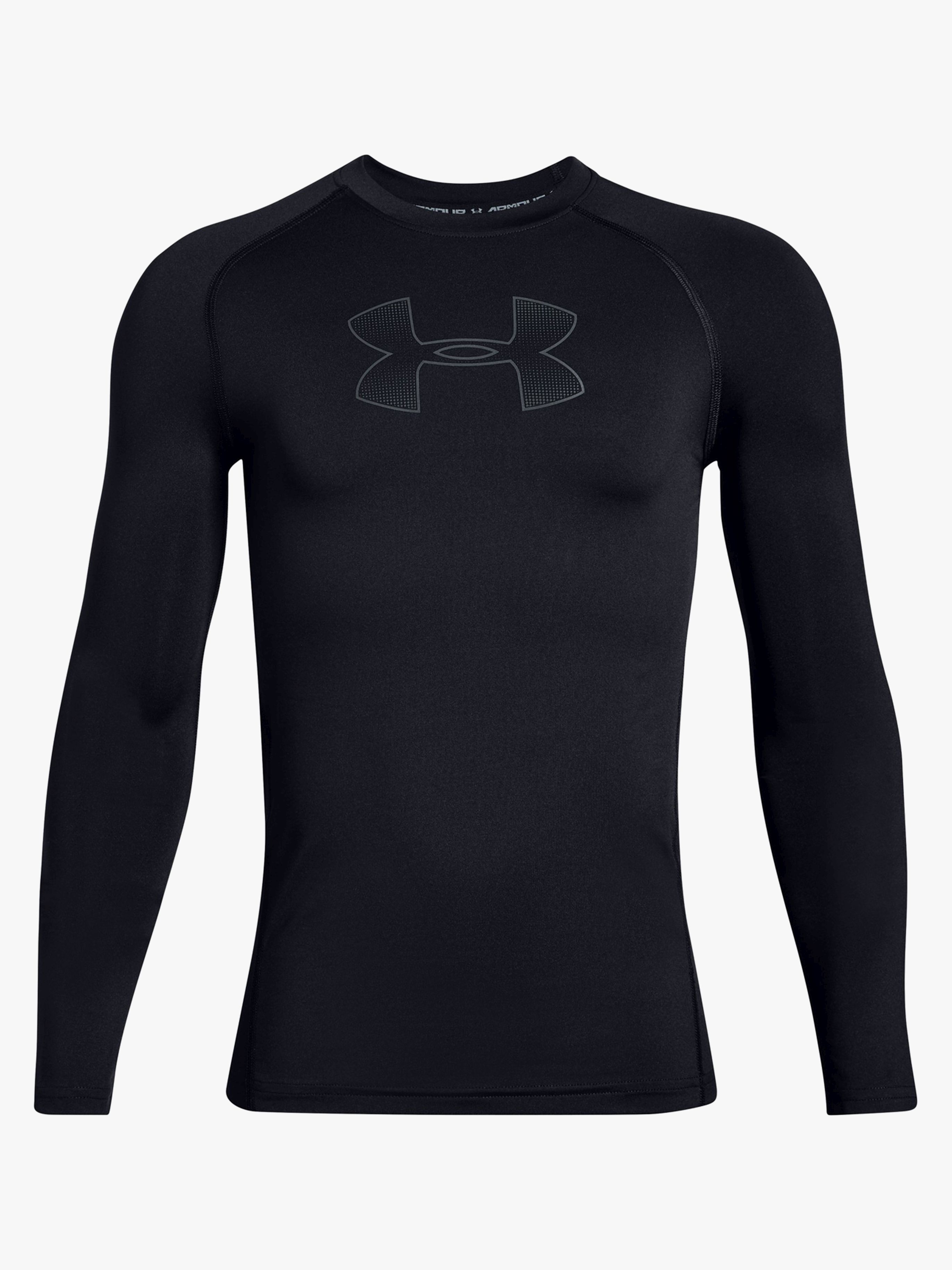 Under Armour HeatGear Long Sleeve Trainingsshirt, Black XS