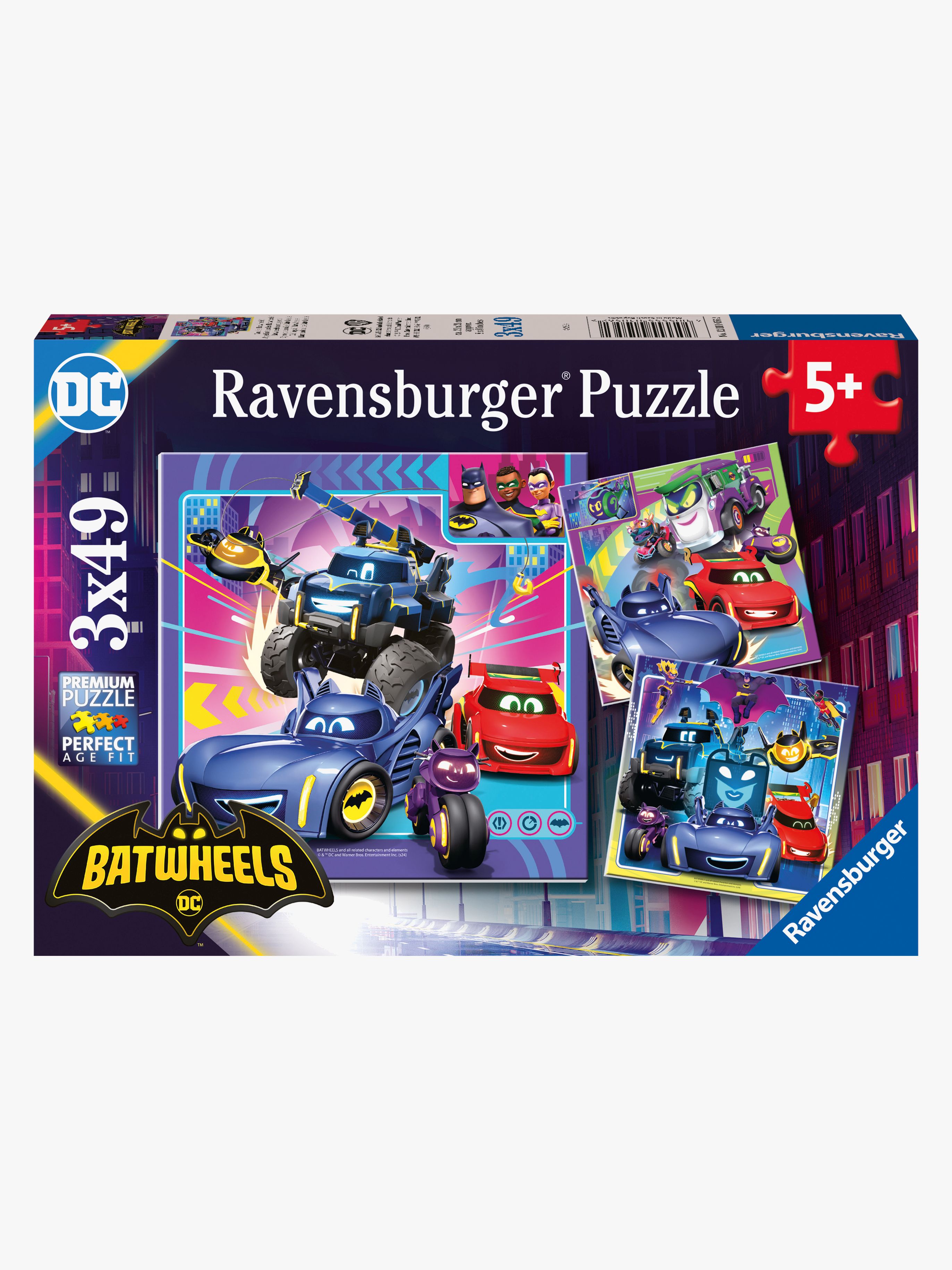 Batwheels Puzzles 3x49 Teile