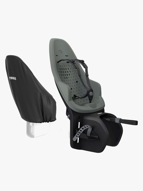 Thule Yepp 2 Maxi Rack Mount Fahrradsitz inkl. Regenschutz, Agave