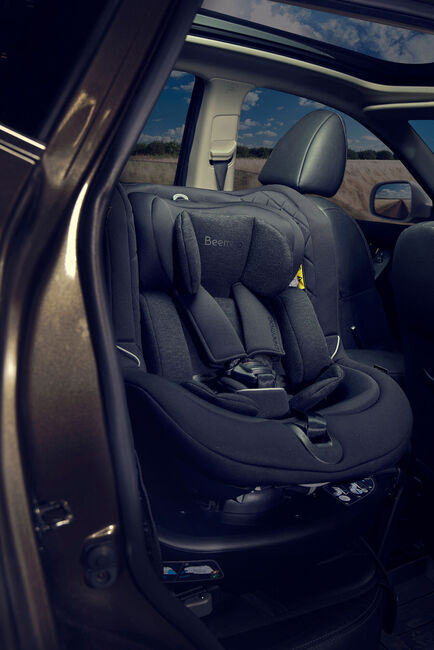 Beemoo Reverse i-Size Rückwärtsgerichteter Kindersitz, Black Stone