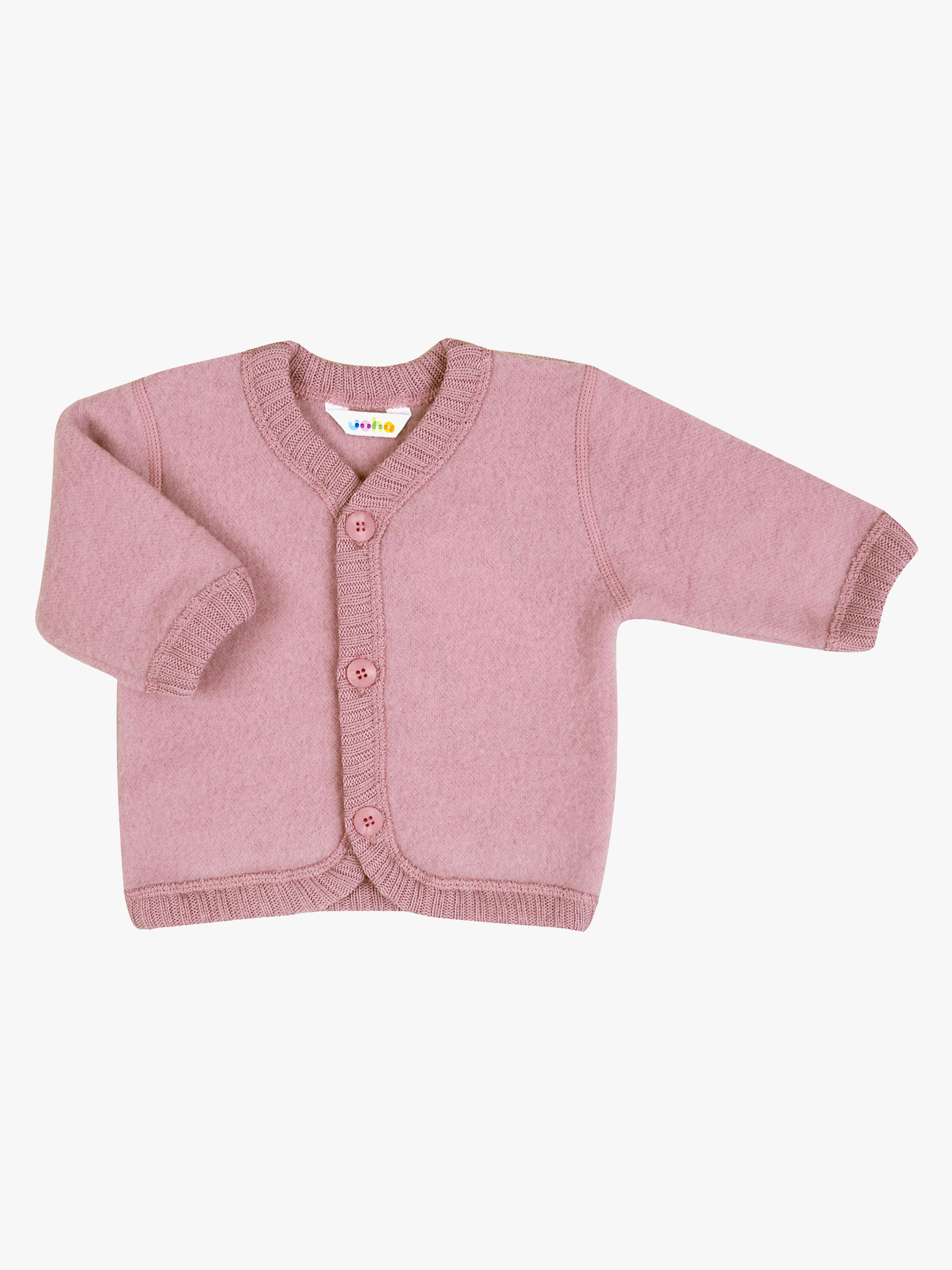 Joha Strickjacke Merinowolle, Old Rose, 70