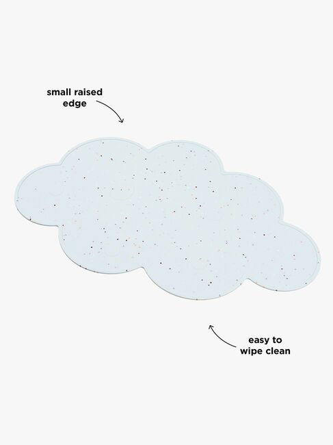 Done By Deer Tischset Silikon Confetti, Blue