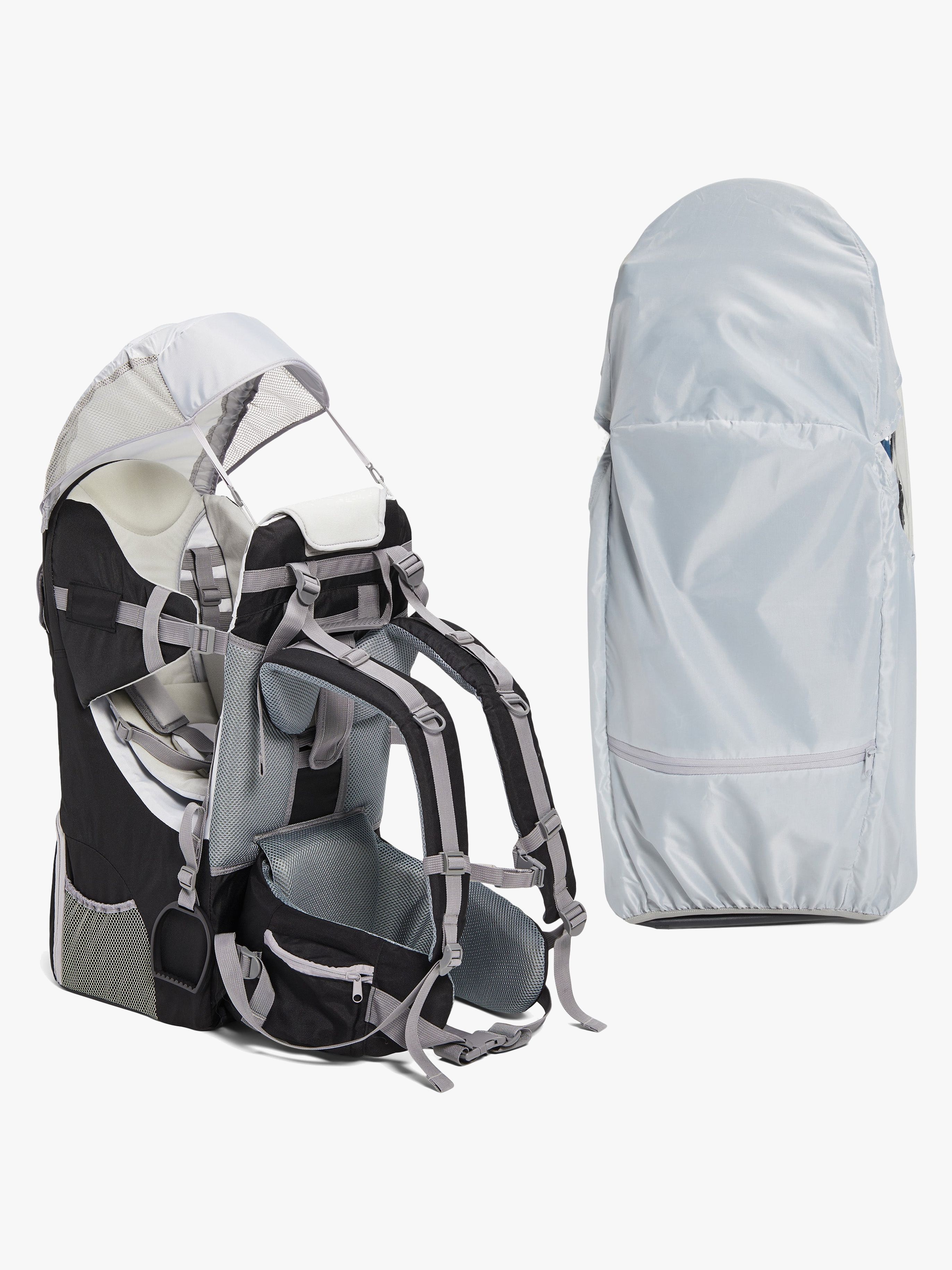 North 13.5 Adventure Plus Kindertrage inkl. Regnschutz, Black