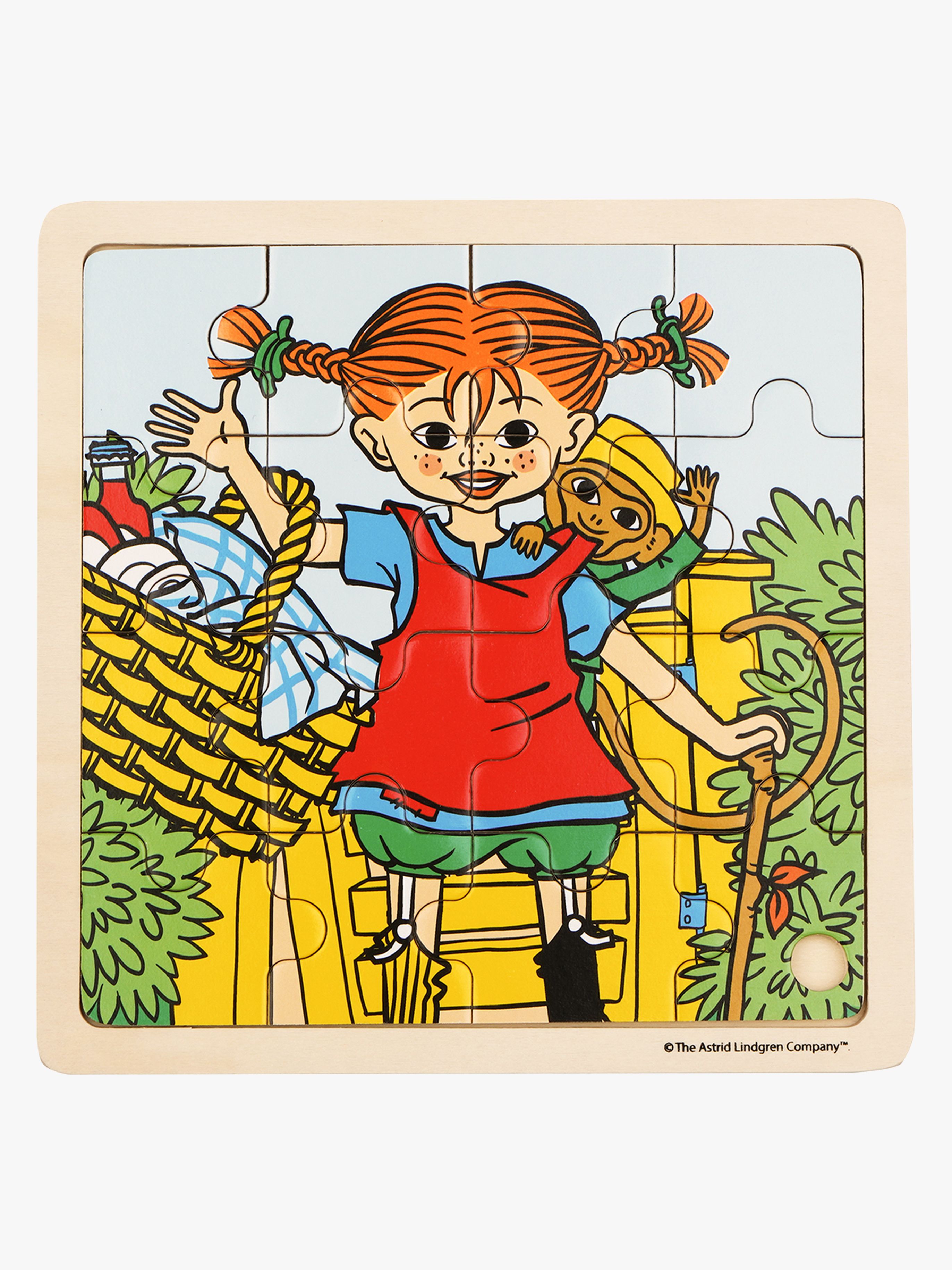 Holzpuzzle Pippi & Herr Nilsson 16 Teile