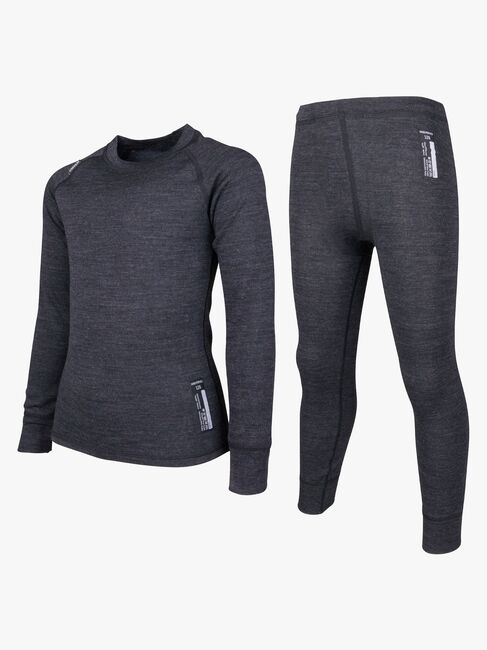 Lindberg Merino Thermounterwäsche JR Merinomix, Black Melange