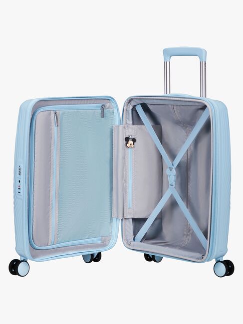 American Tourister Mickey Magic Spinner Koffer 37-44L, Pastel Blue