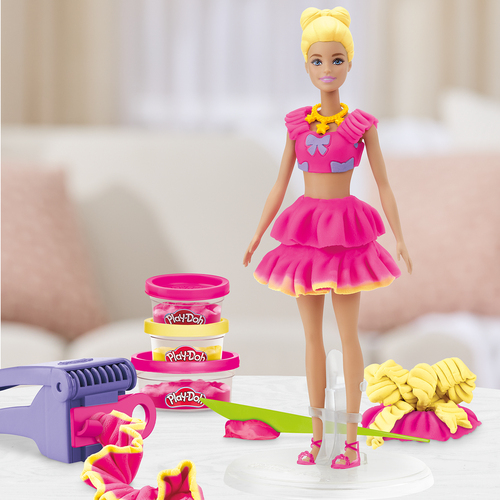 Play-Doh Barbie Knete mit Puppe Rüschen & Schleifen