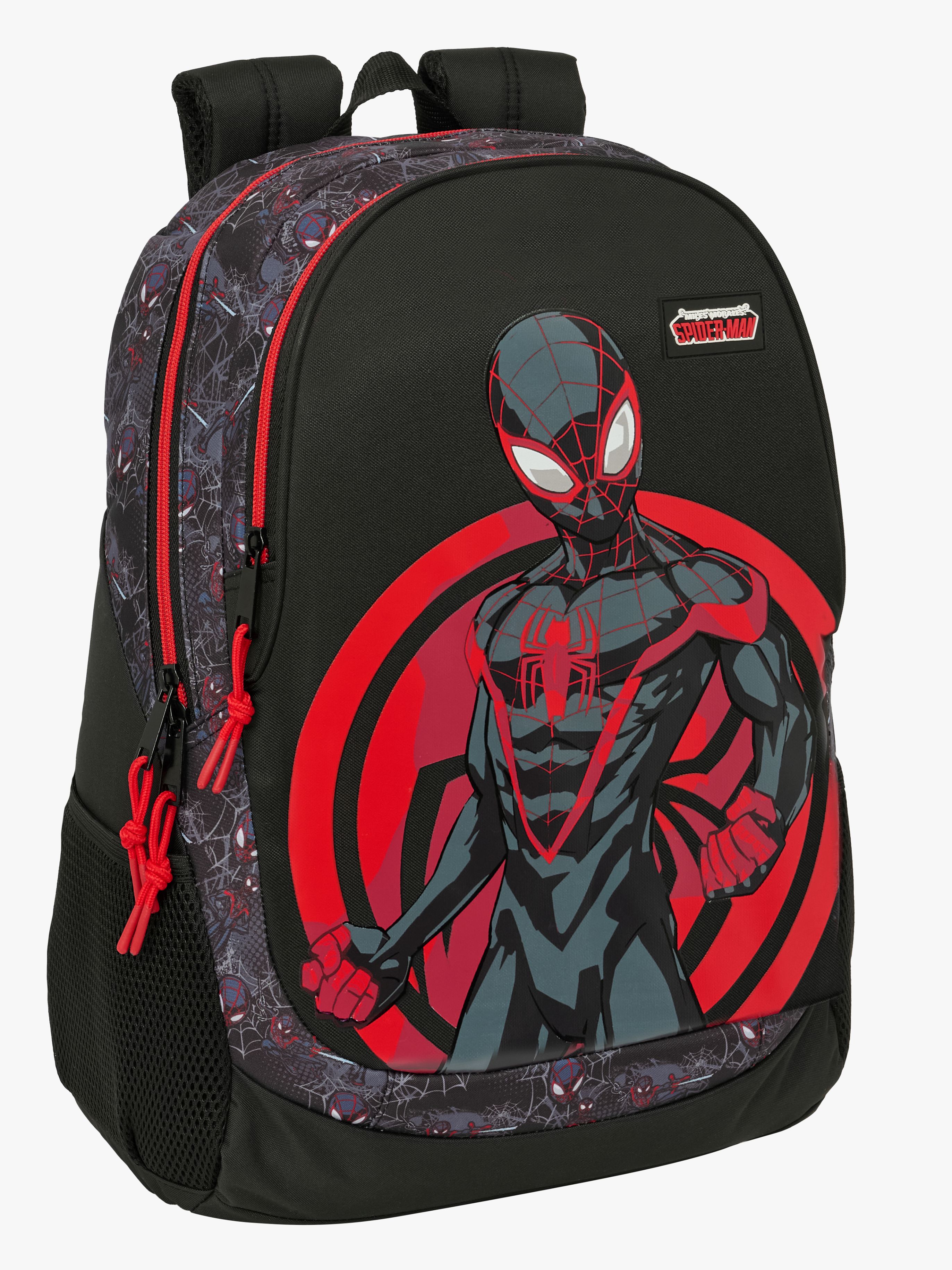 Spinder-Man Miles Morales Kinder Rucksack 23L, Schwarz