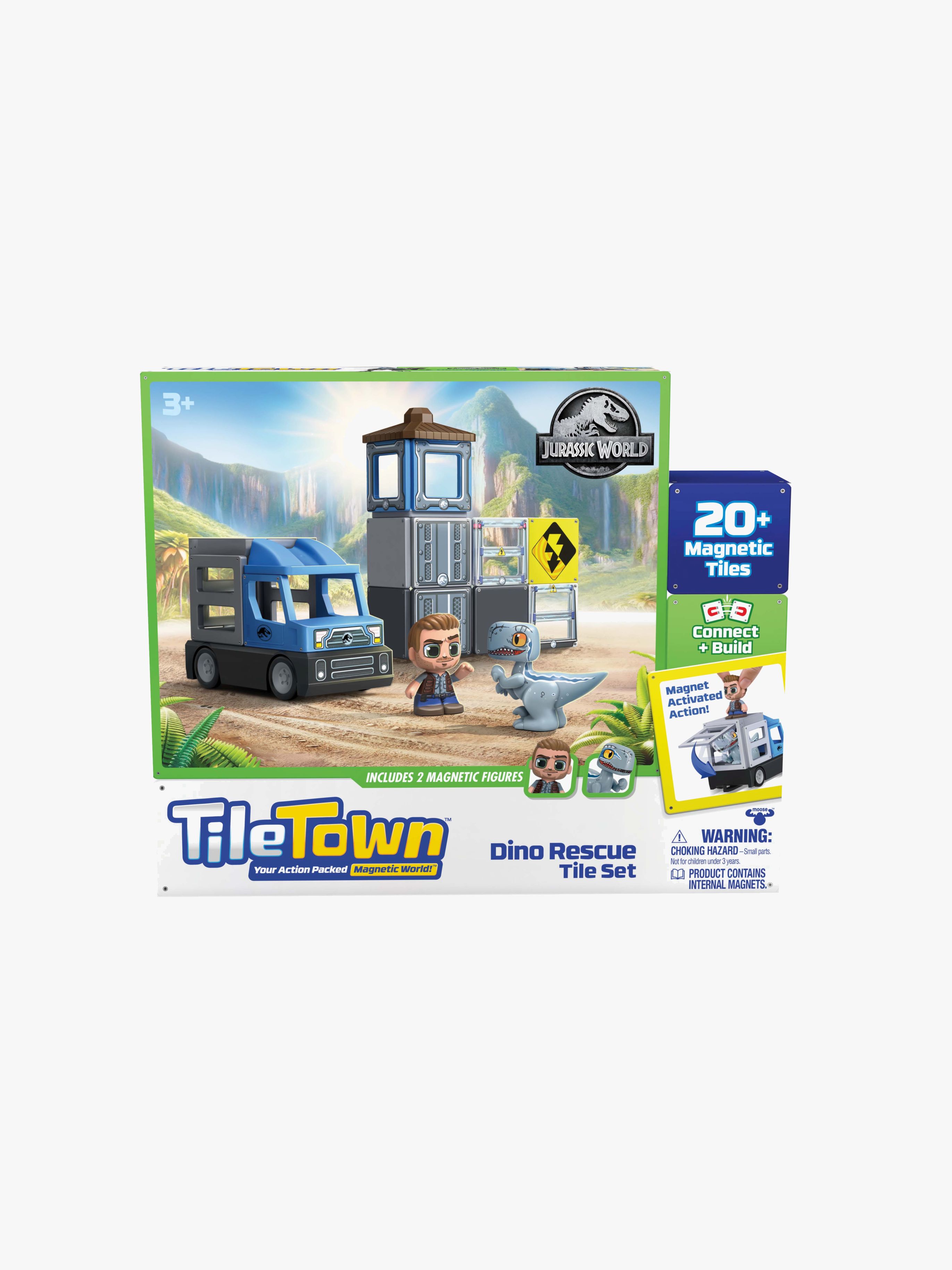 Tile Town Jurassic World Dino Rescue Magnet-Set 20 Teile