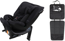 Beemoo Rotate i-Size Wendbarer Kindersitz inkl. 3-in-1 Sitzschutz, Black Stone