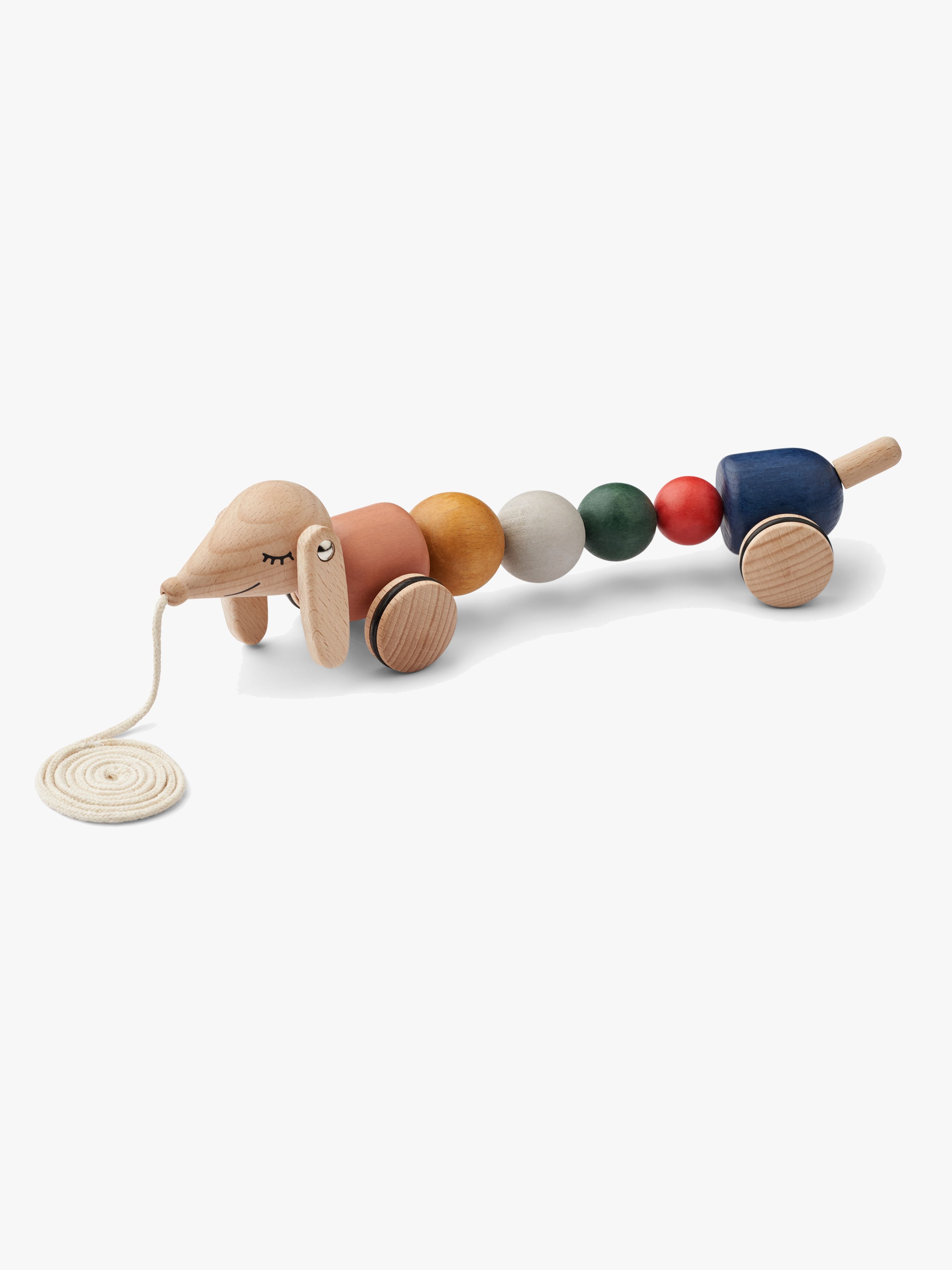 LIEWOOD Barthes Pull Along Aktivitätsspielzeug, Golden Caramel Multi, Babyspielzeug
