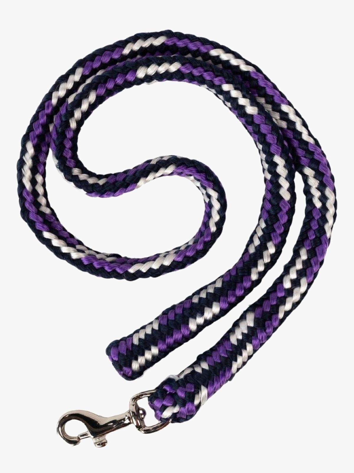 My Hobby Horse Führstrick, Lavendel/Marineblau/Weiß