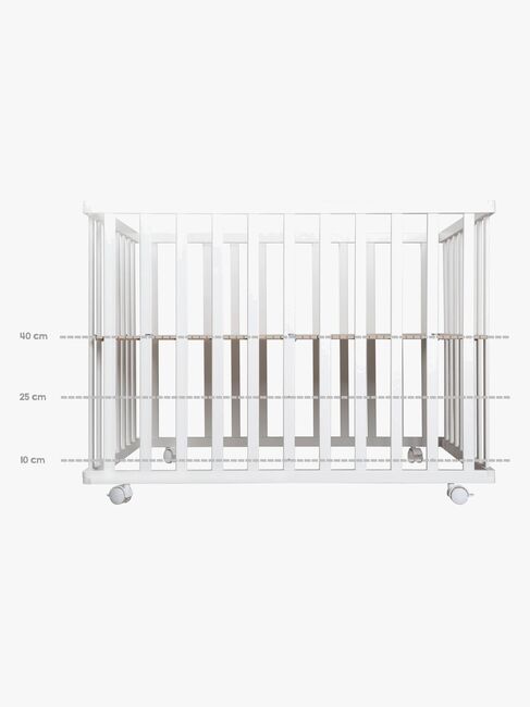 Roba Laufgitter mit Rädern, Adam & Owl White