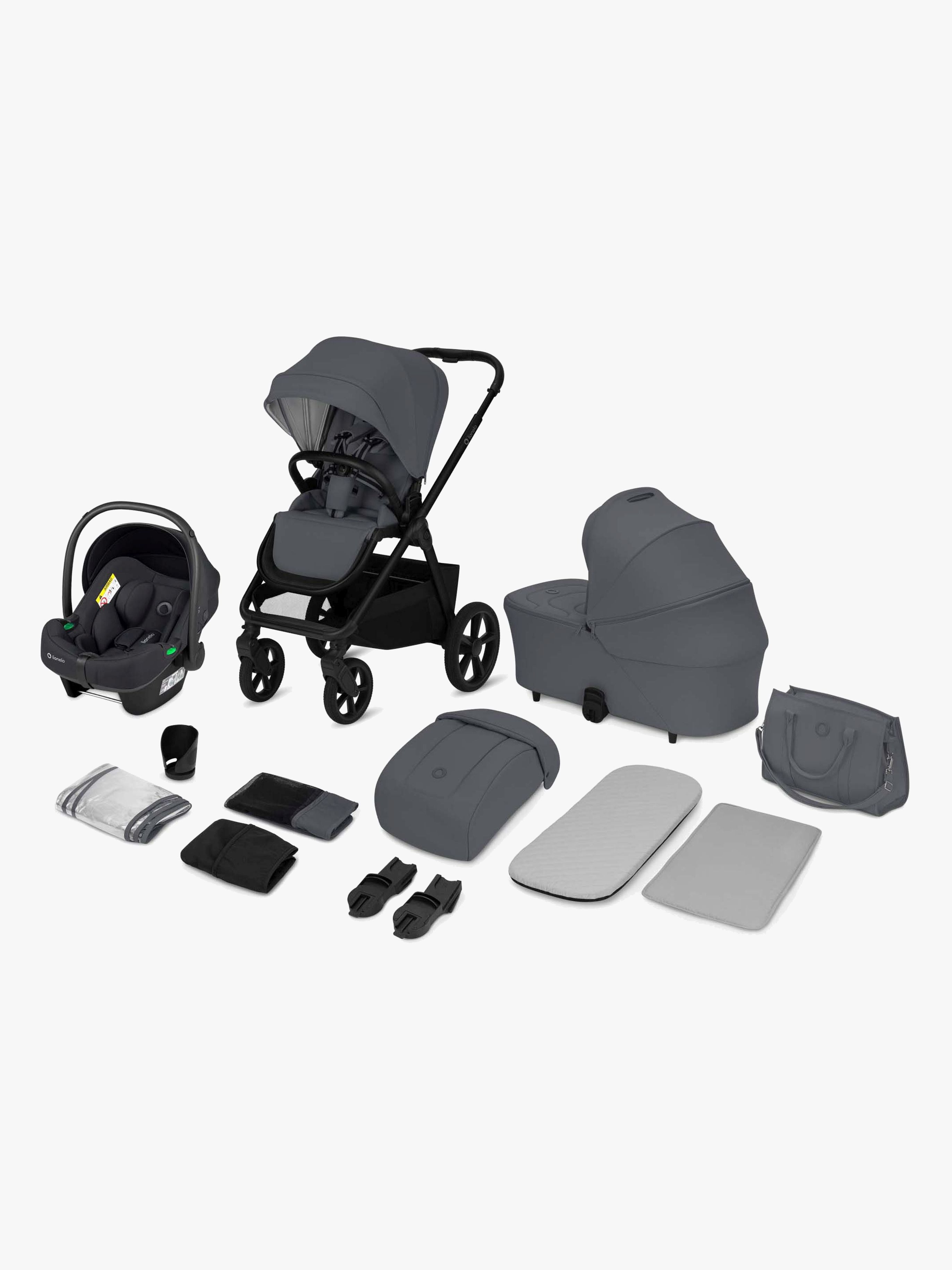 Lionelo CARMINE 3-in-1 Kombikinderwagen, Grey Stone