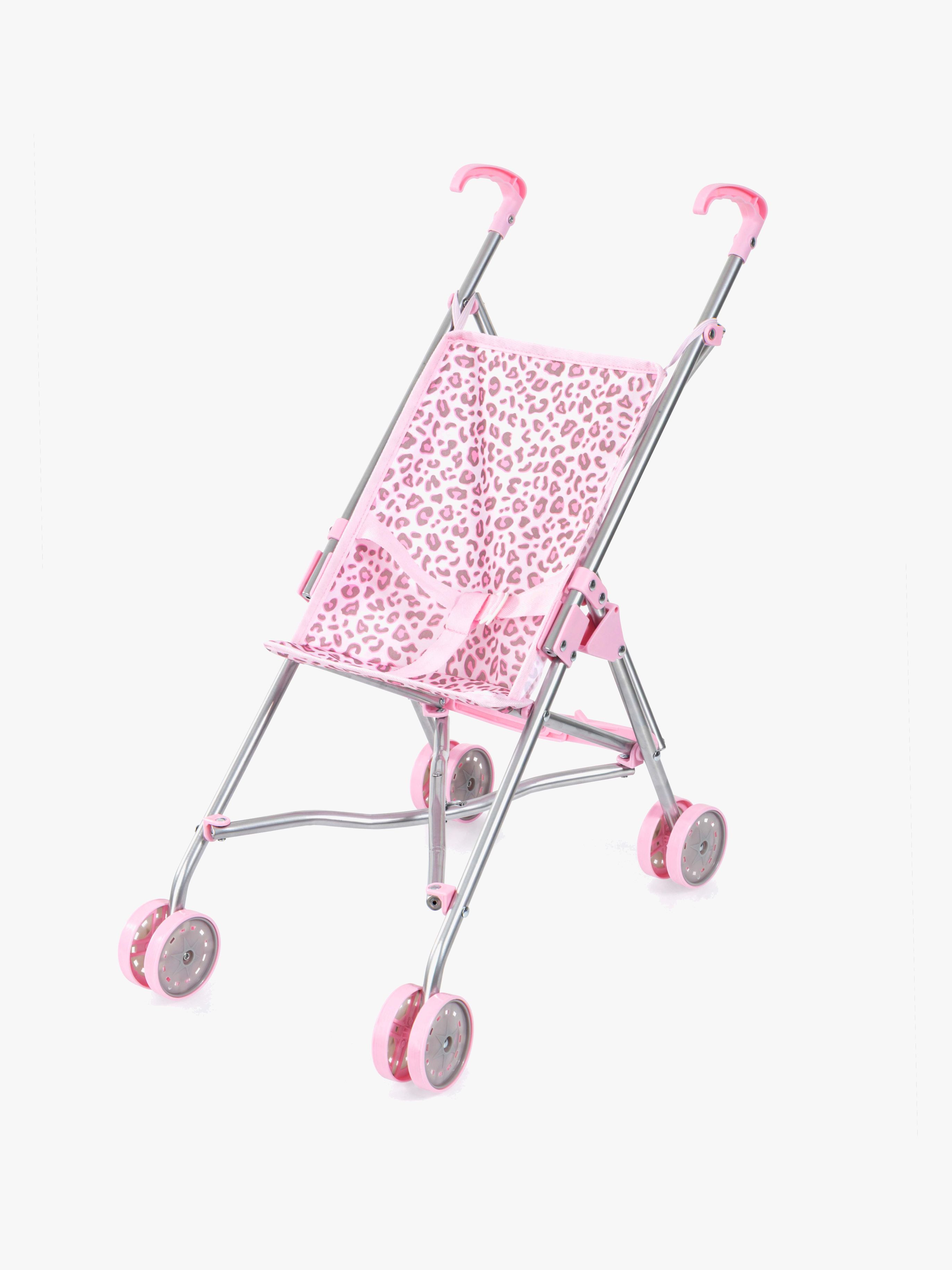 Puppenwagen Buggy Leopard, Rosa