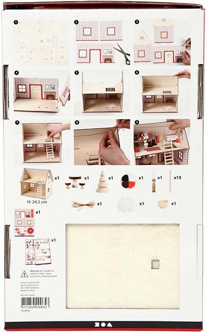 Creativ Company Bastelset Haus des Weihnachtsmannes