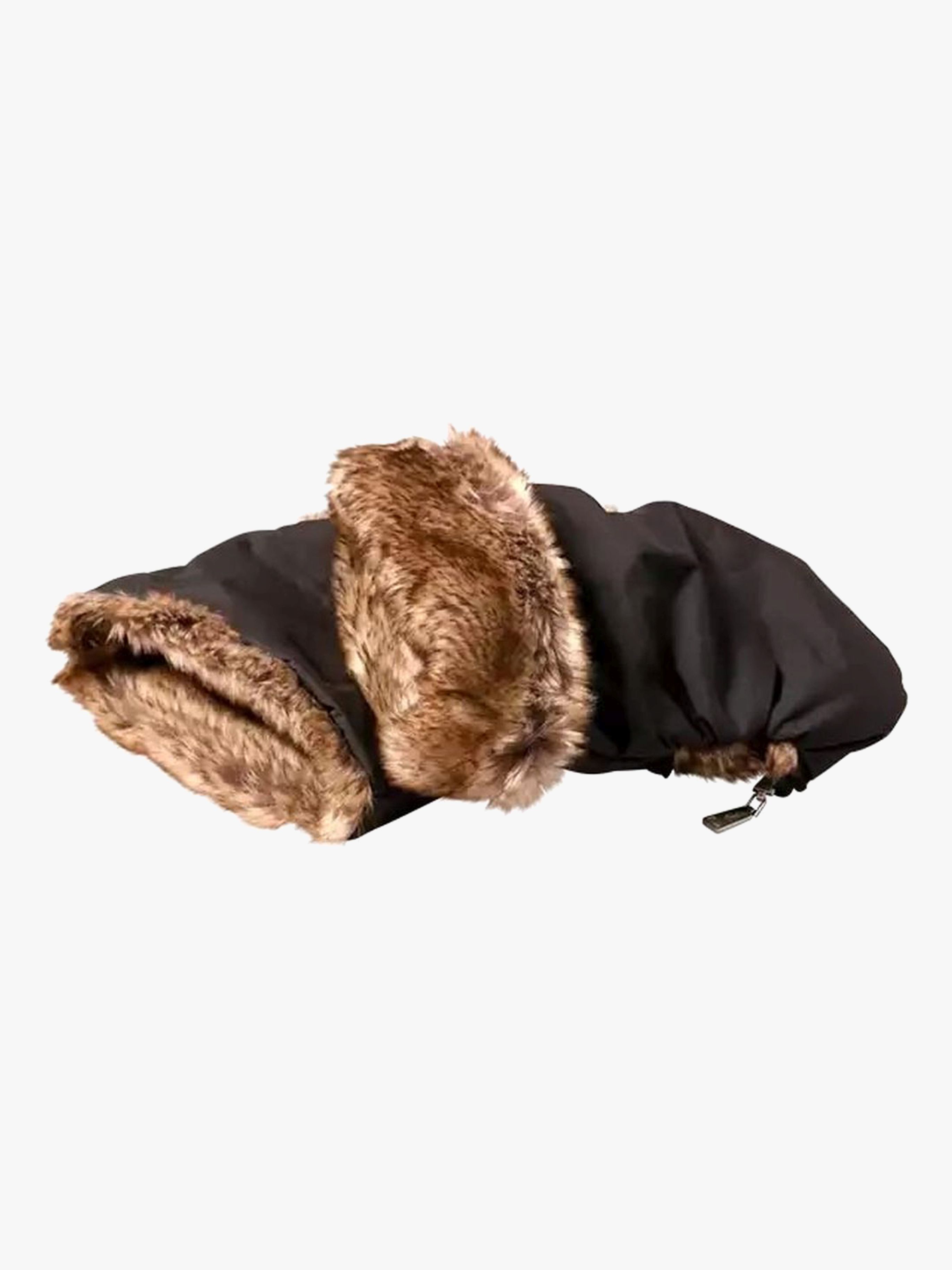 Tinkafu Kinderwagen-Fäustlinge, Brown Faux Fur