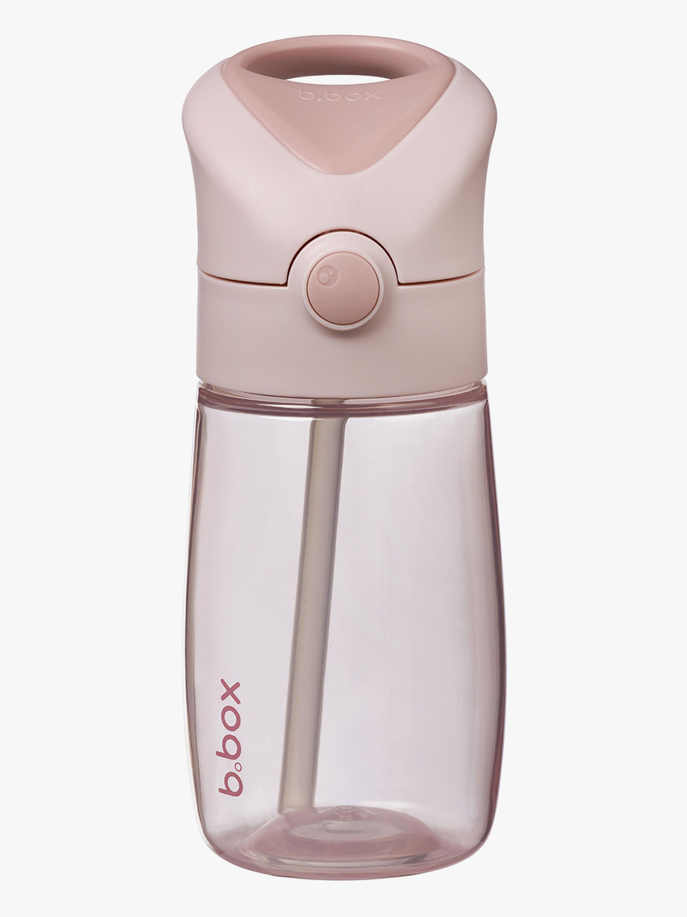 b.box Trinkflasche 380 ml mit Trinkhalm, Blush Crush