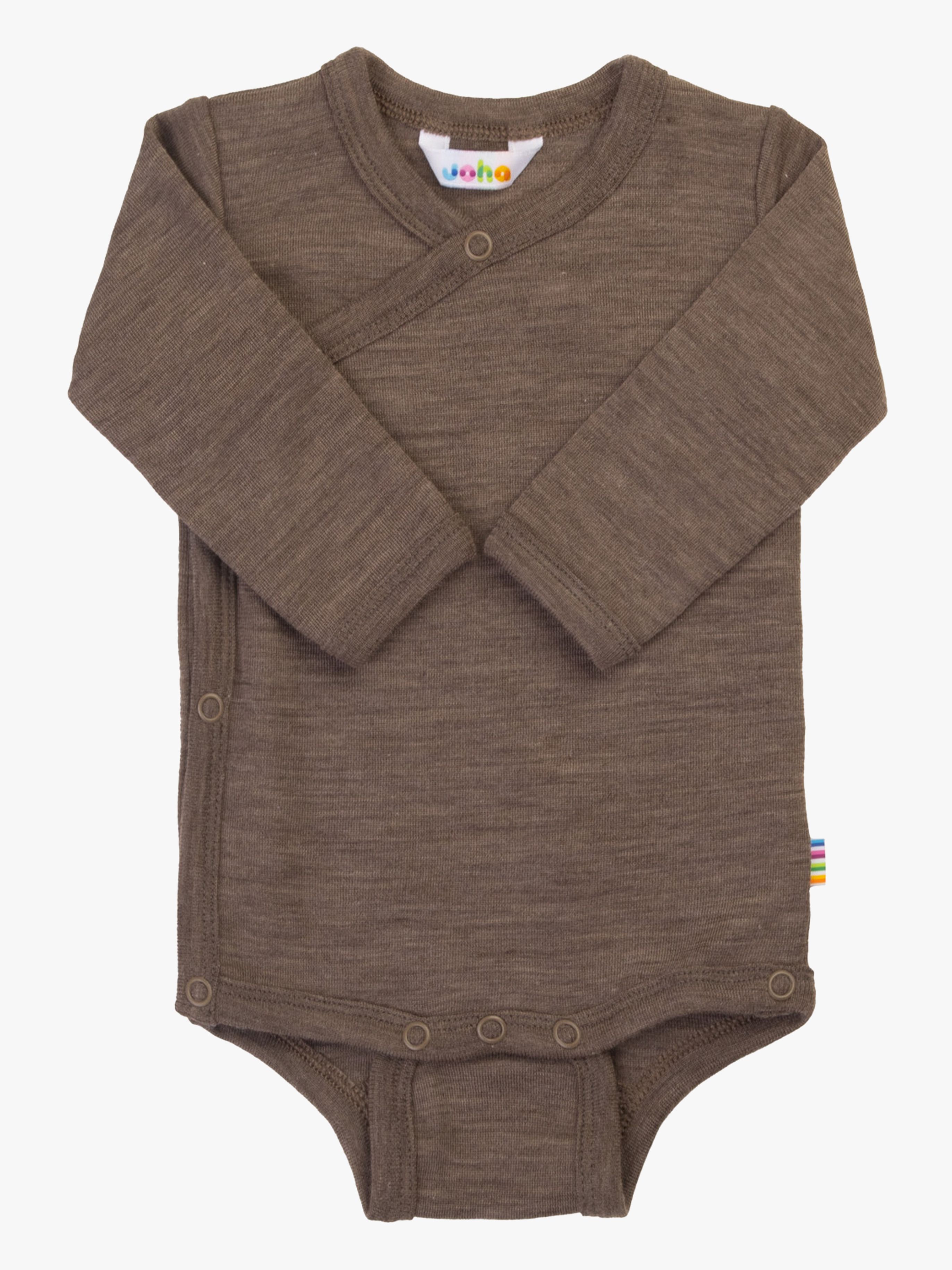 Wickelbody Merinowolle, Brown, 60, Babykleidung