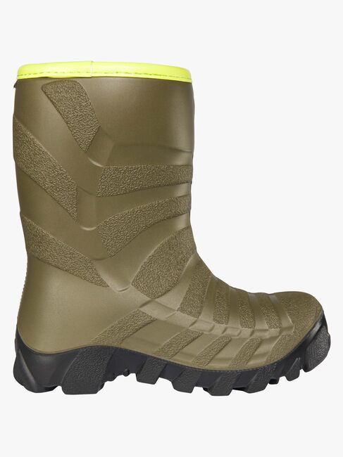 Viking Ultra Gefütterte Gummistiefel, Khaki/Schwarz