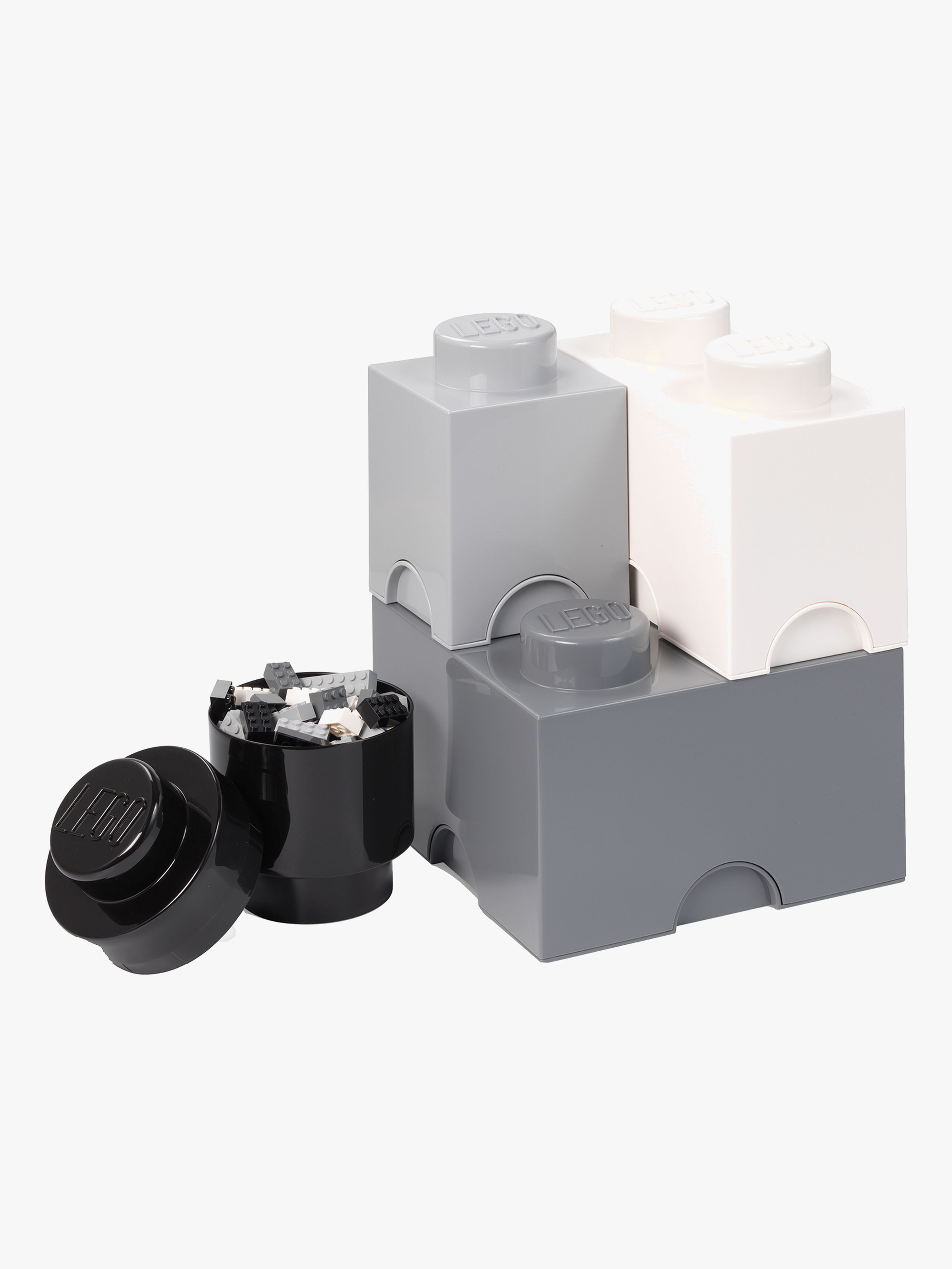 LEGO Aufbewahrung 4, White/Grey/Black
