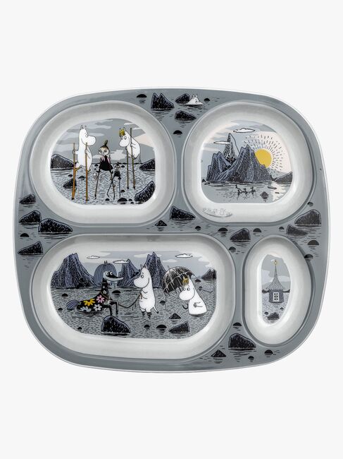 Mumin Inselchen & Schären Unterteilter Teller