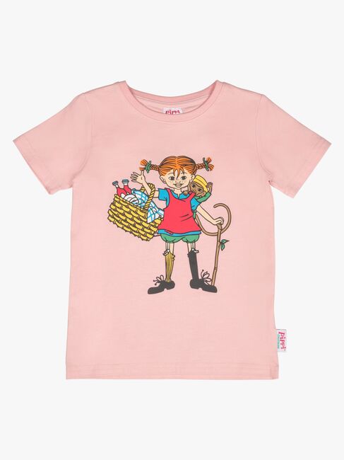 Pippi Langstrumpf X Martinex Picknick T-Shirt, Rosa