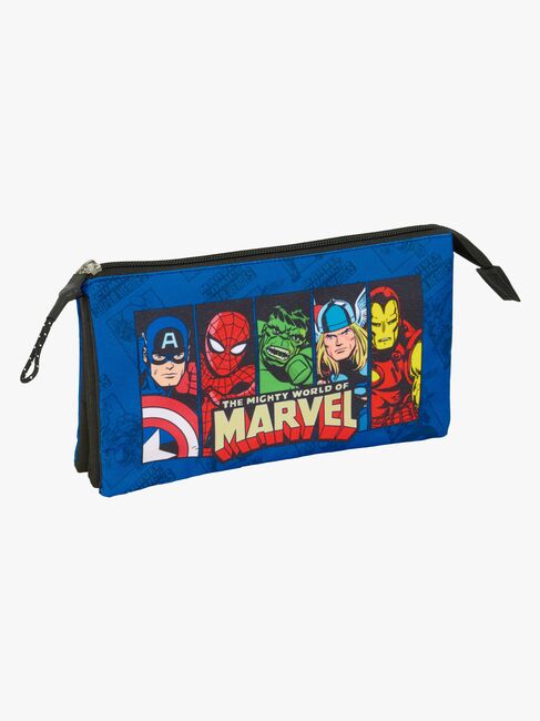 Marvel Avengers Dreifach-Federmäppchen, Blau