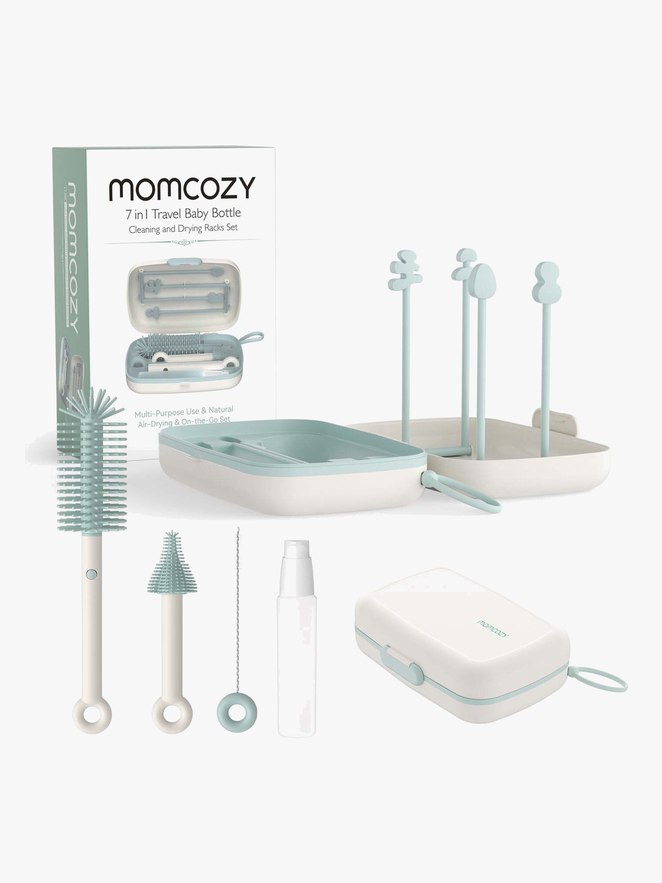Momcozy 7-In-1 Flaschenbürsten Set, Grün