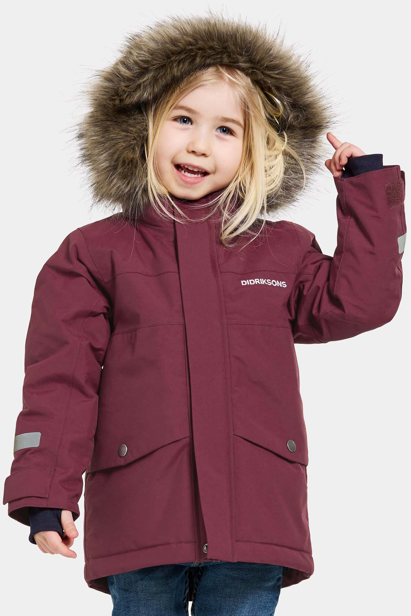 Bjärven Winterjacke, Rusty Wine, 110