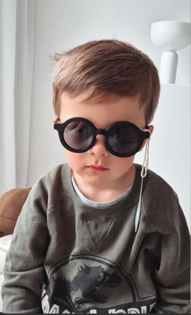 BabyMocs Signature Soft Biegbare Sonnenbrille, Schwarz