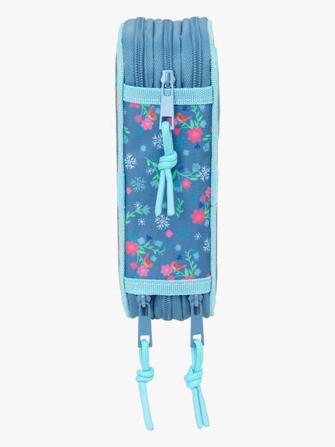 Disney Die Eiskönigin Gefülltes Dreifach-Federmäppchen 37 Teile, Blau