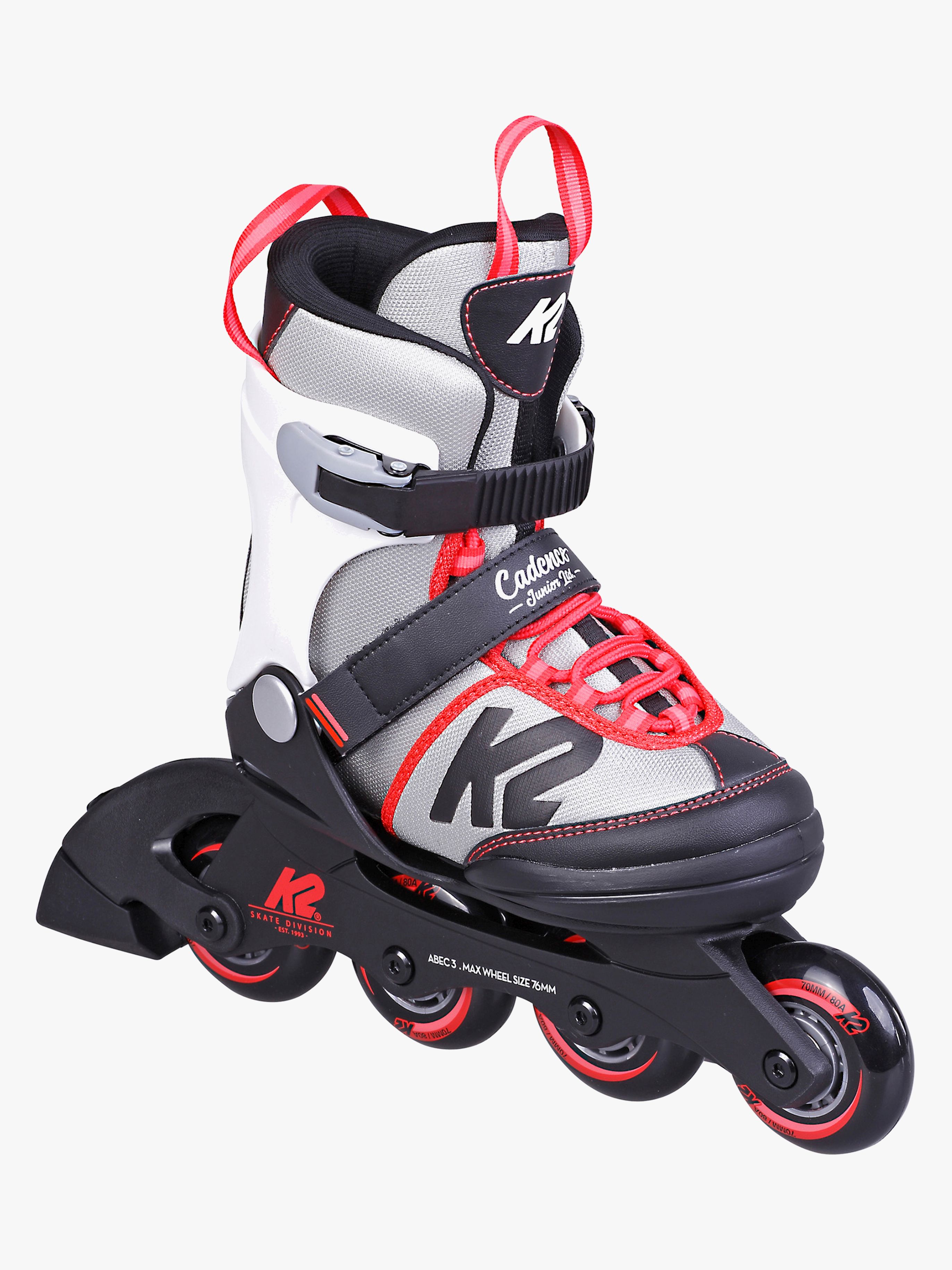 Cadence G Ltd Inlineskates, Grau / Rot, S