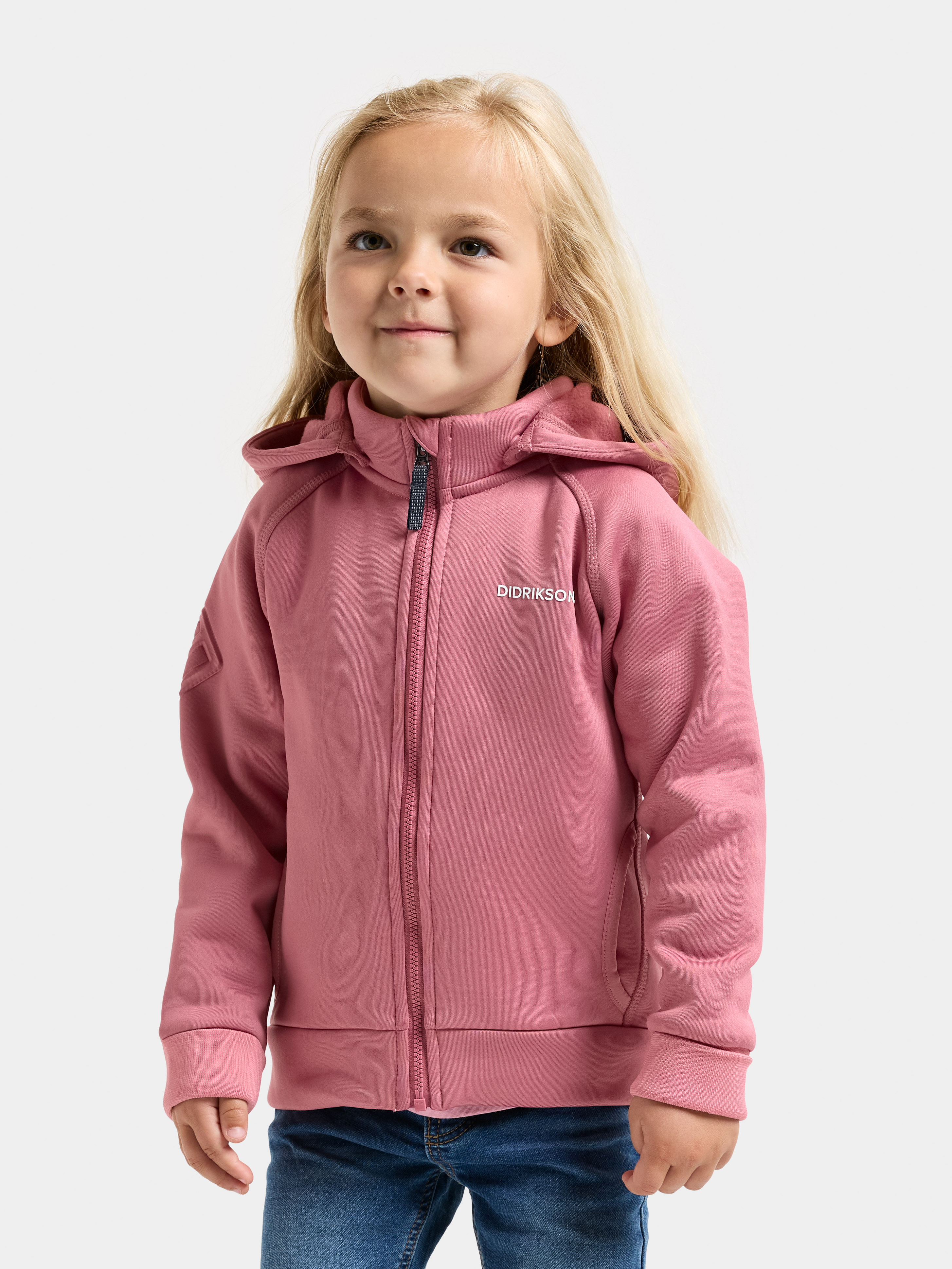 Didriksons Siljan Zipper-Jacke, Heather Pink, 130