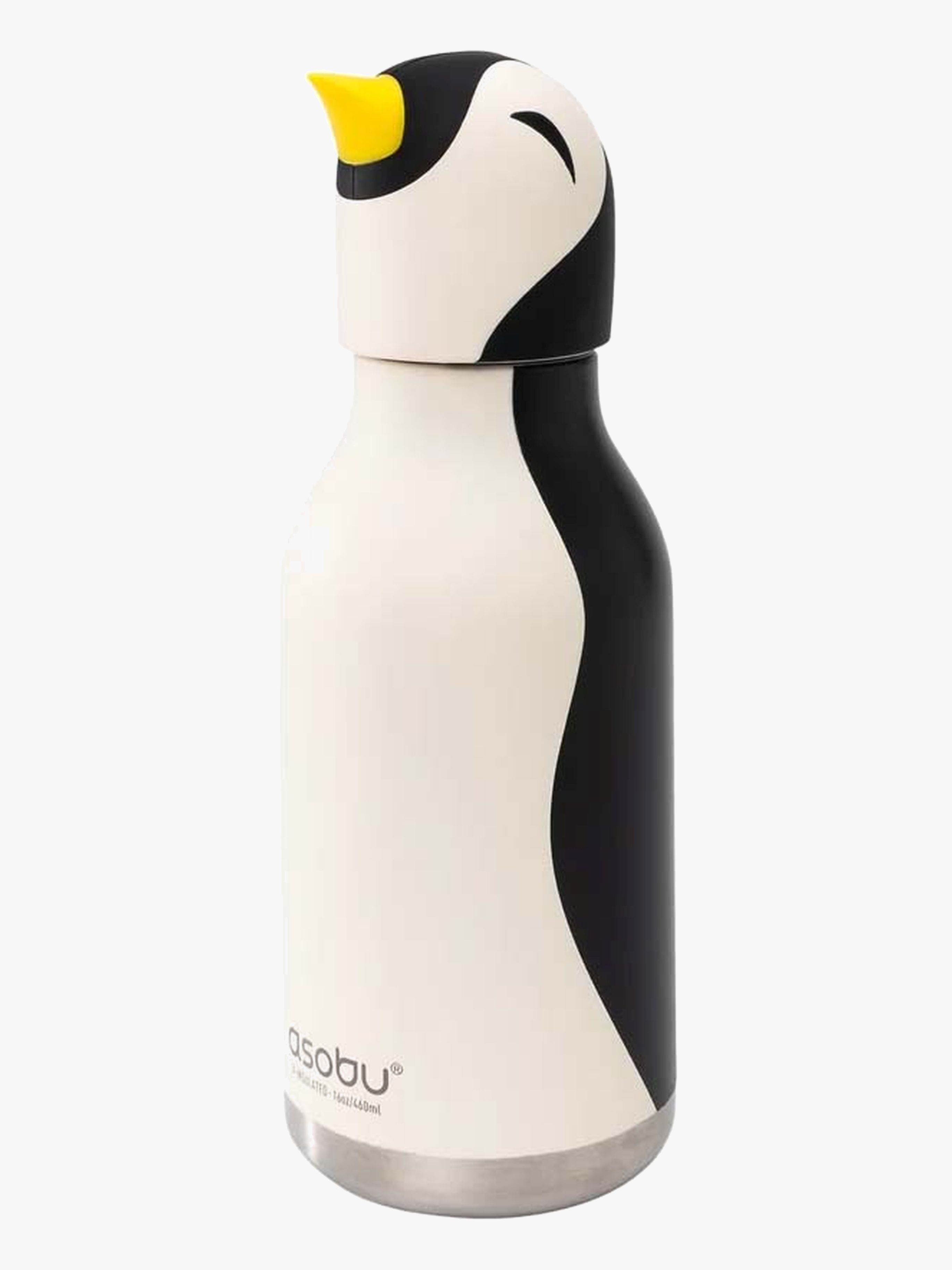 Asobu Bestie Trinkflasche Pinguin, Schwarz/Weiß