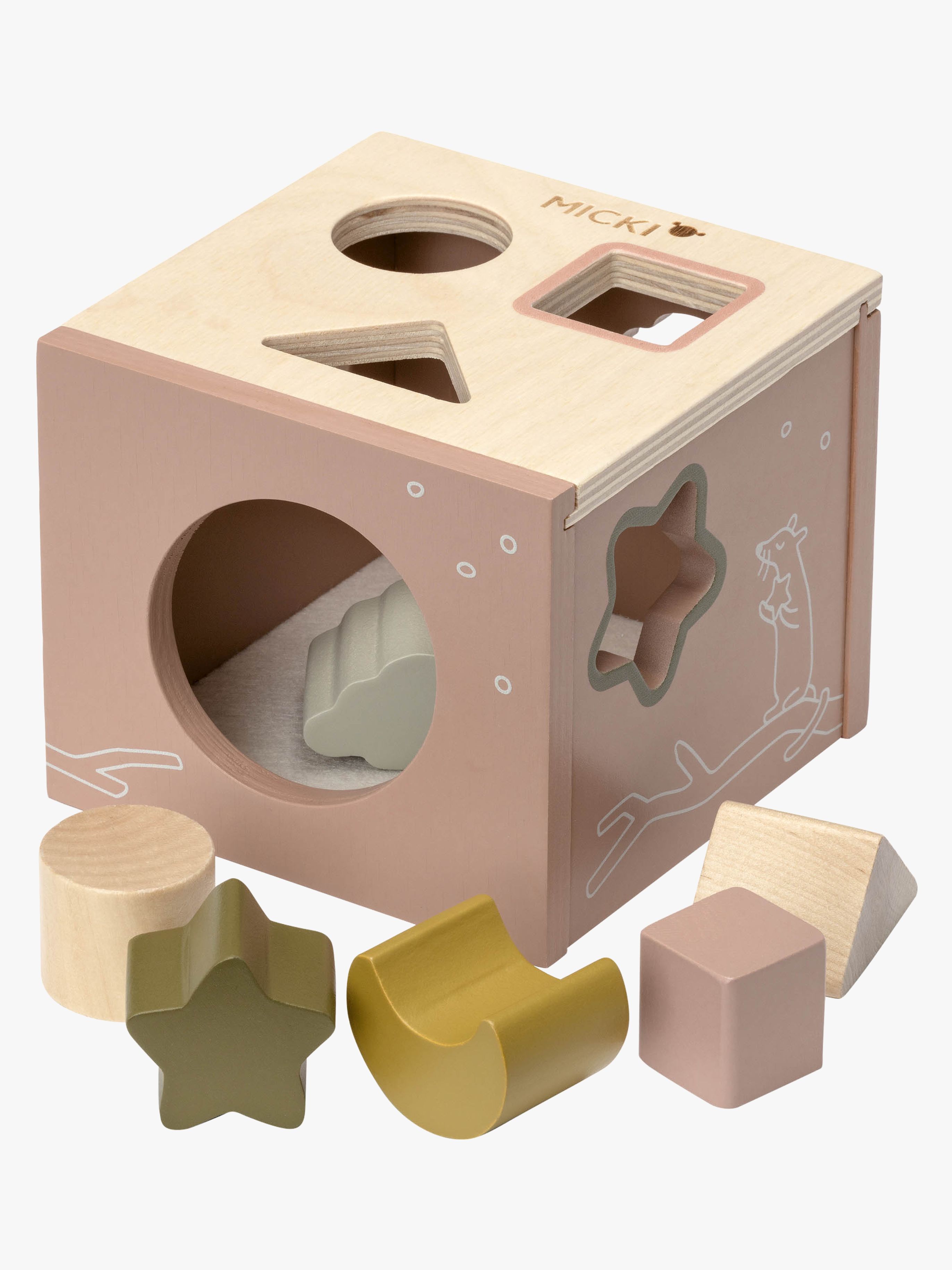 Steckkasten, Rosa, Babyspielzeug