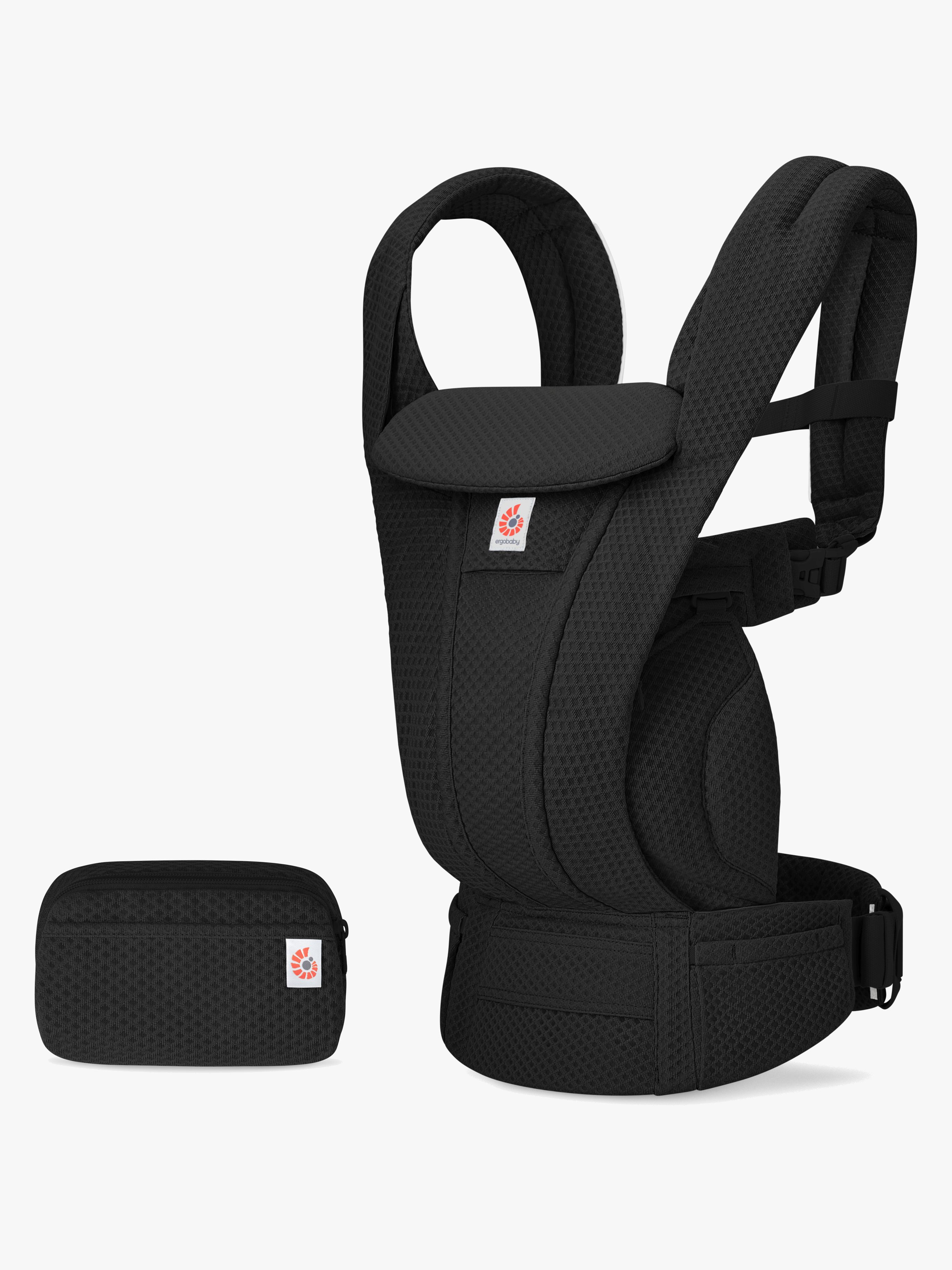 Ergobaby Omni Deluxe Babytrage Mesh, Onyx Black