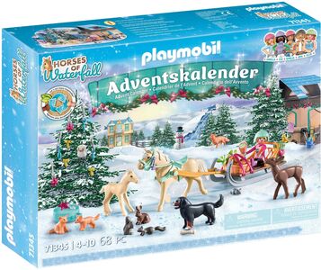 Playmobil 71345 Horses of Waterfall Adventskalender Weihnachtliche Schlittenfahrt