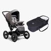Petite Chérie Solide+ Kombikinderwagen, Black/Grey Melange