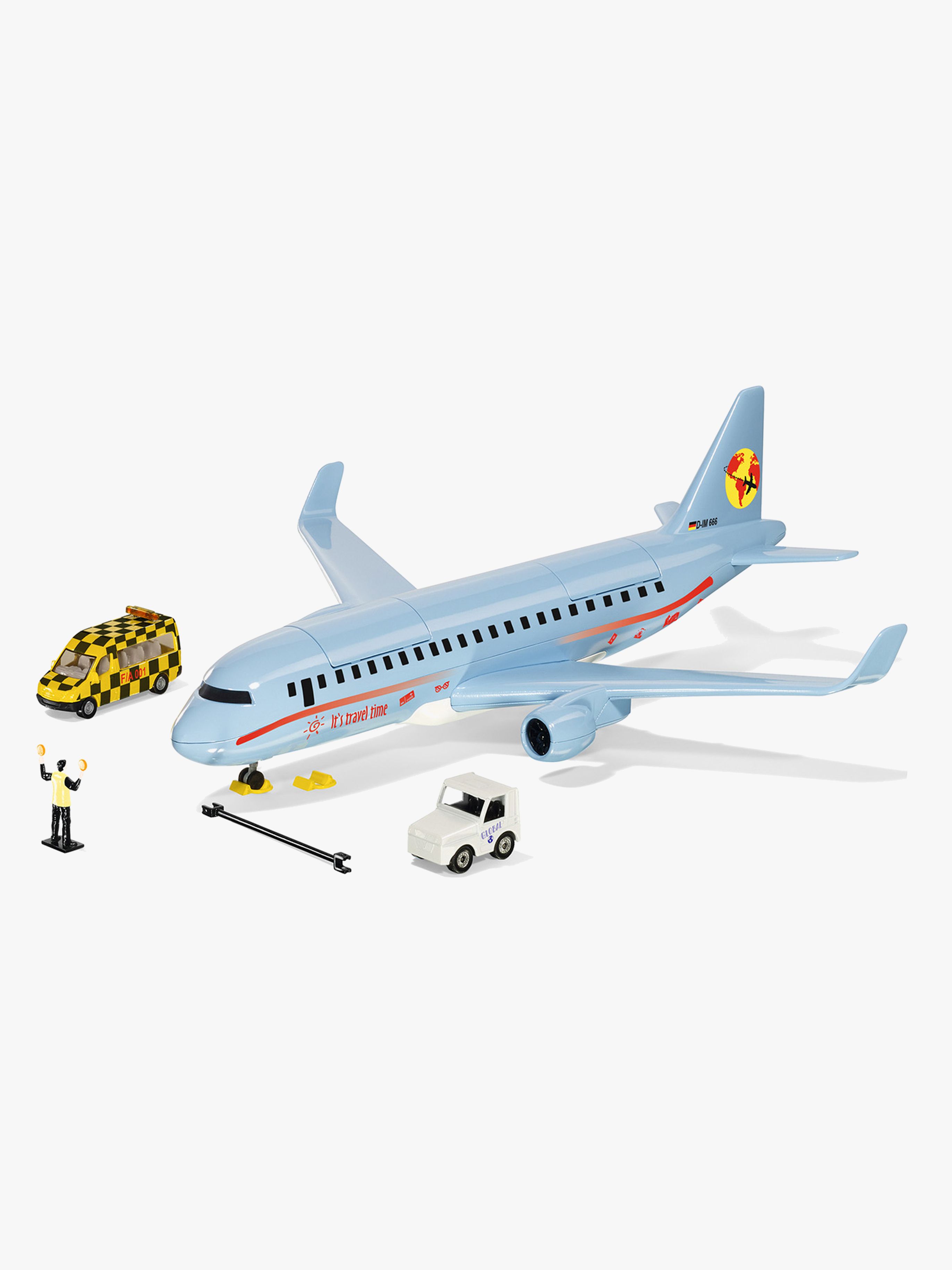 Flugzeug mit Zubehör