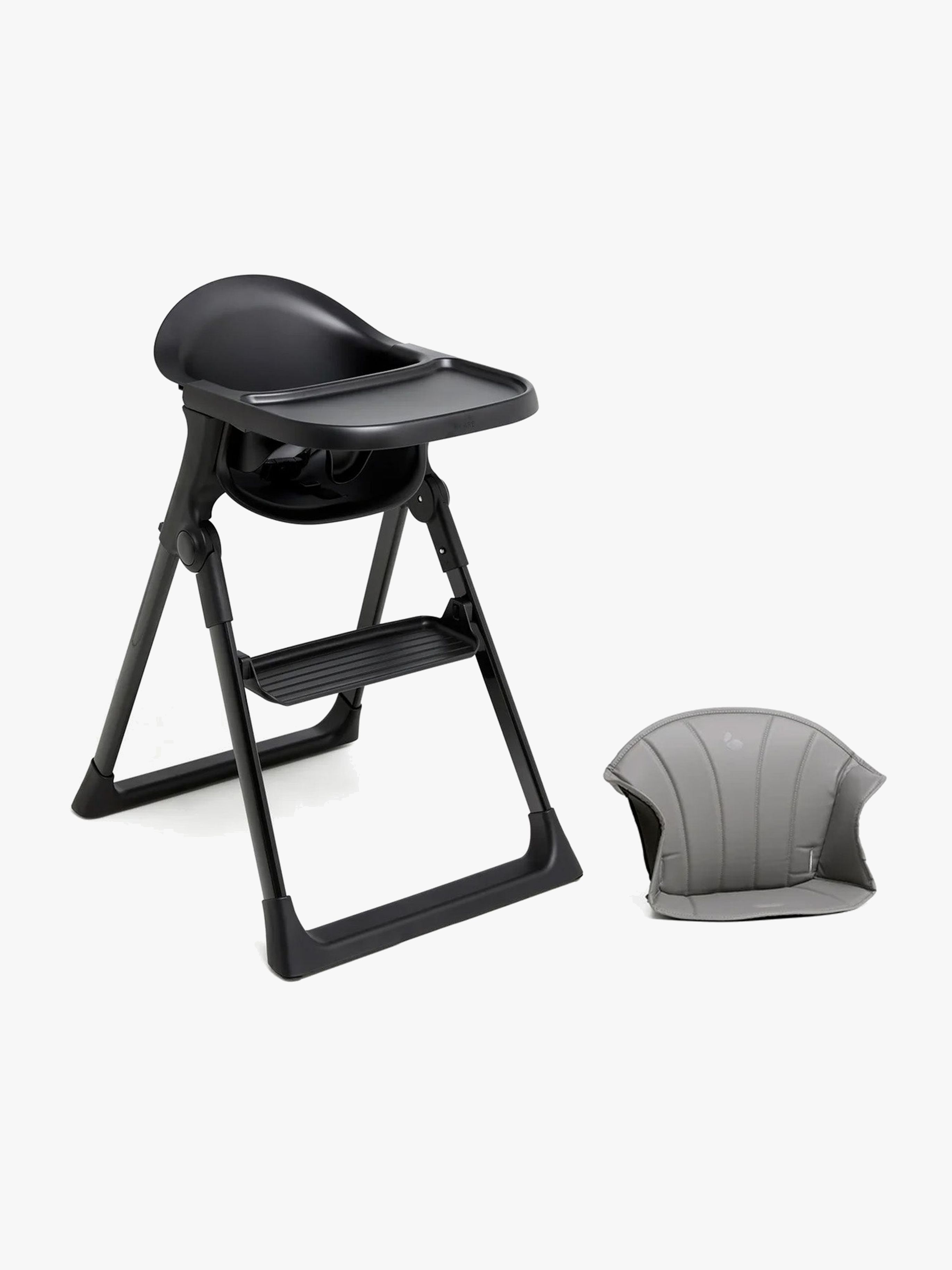 Beemoo CARE Harmony Hochstuhl inkl. Sitzkissen, All Black/Grey