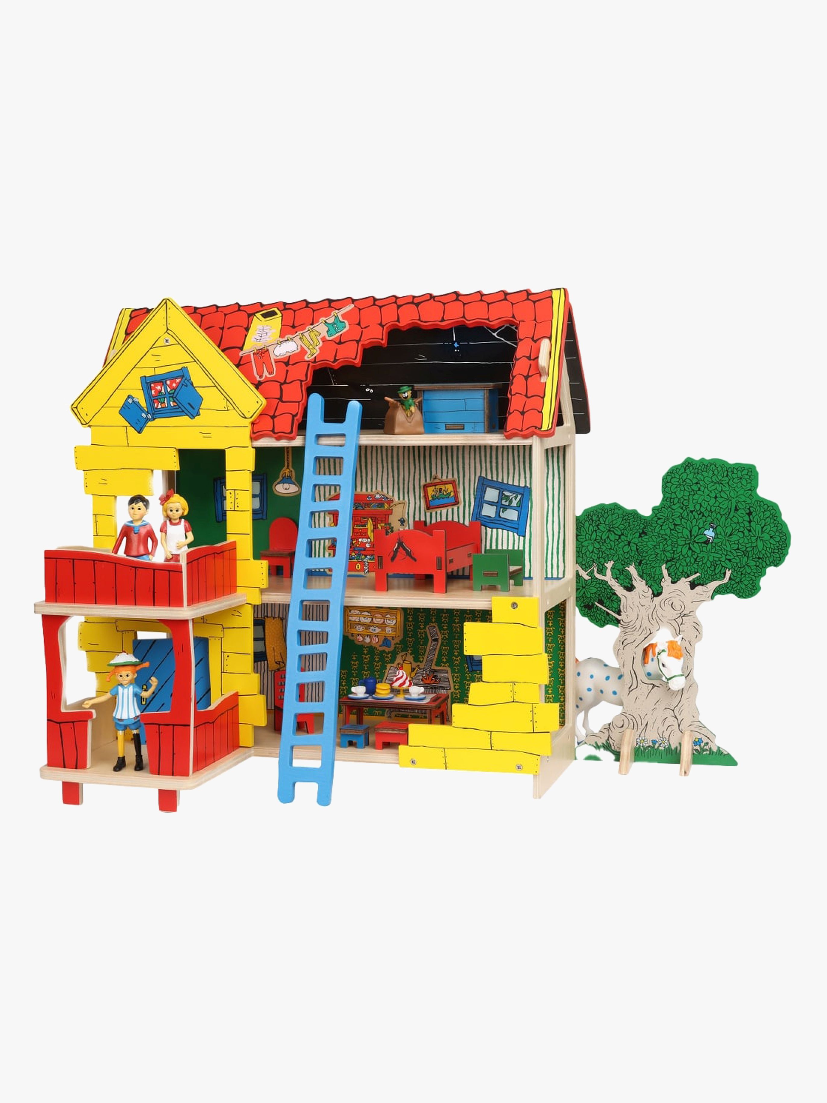 Puppenhaus Villa Kunterbunt, Holz