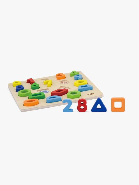 VIGA Holzspielzeug Ziffern und Figuren