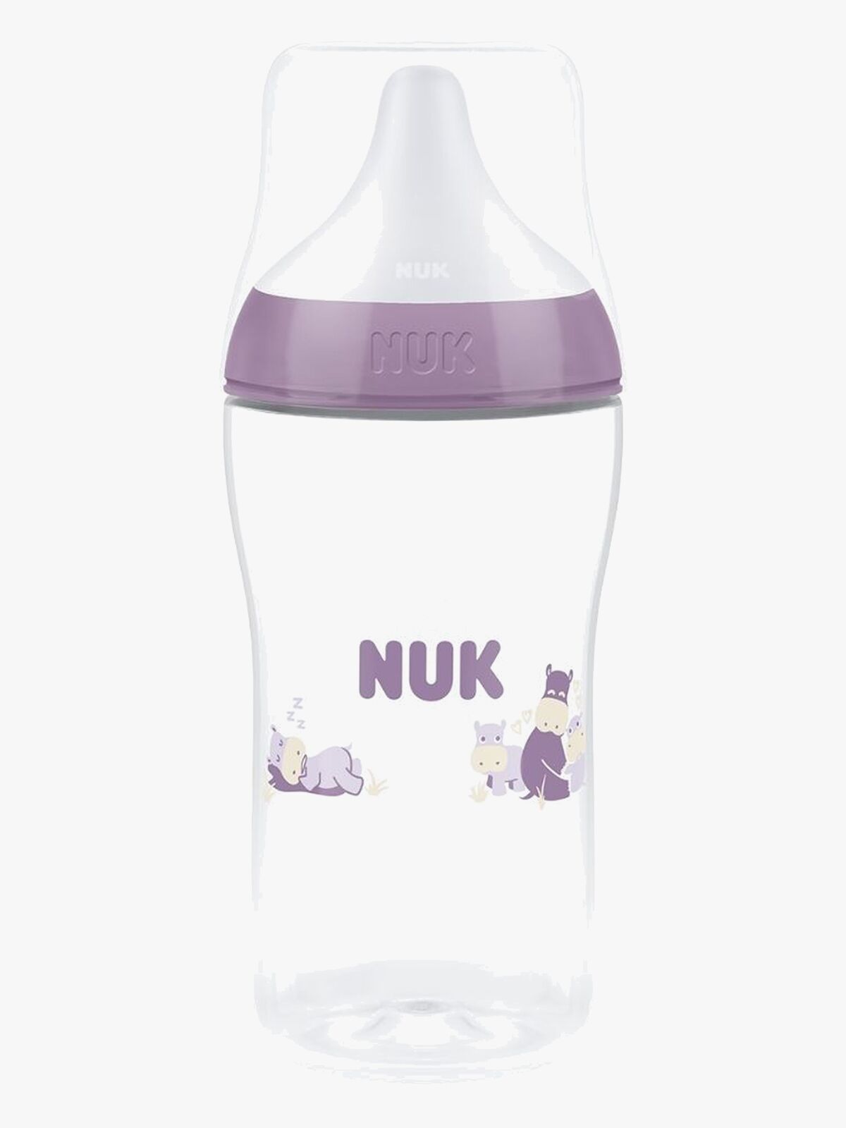 NUK Perfect Match Babyflasche 260 ml, Hippo